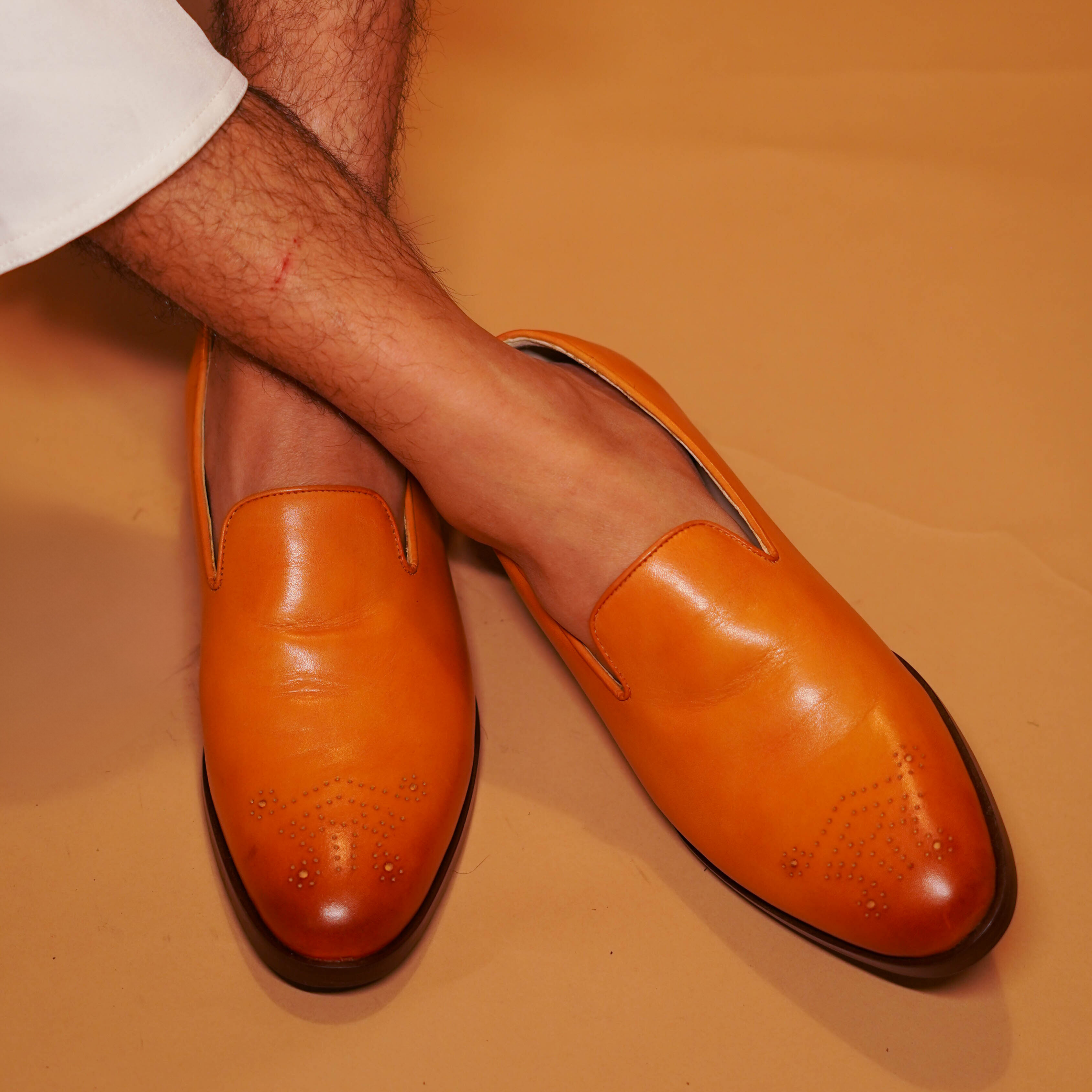 Motivo Bruno – Tan Leather Mule for Men