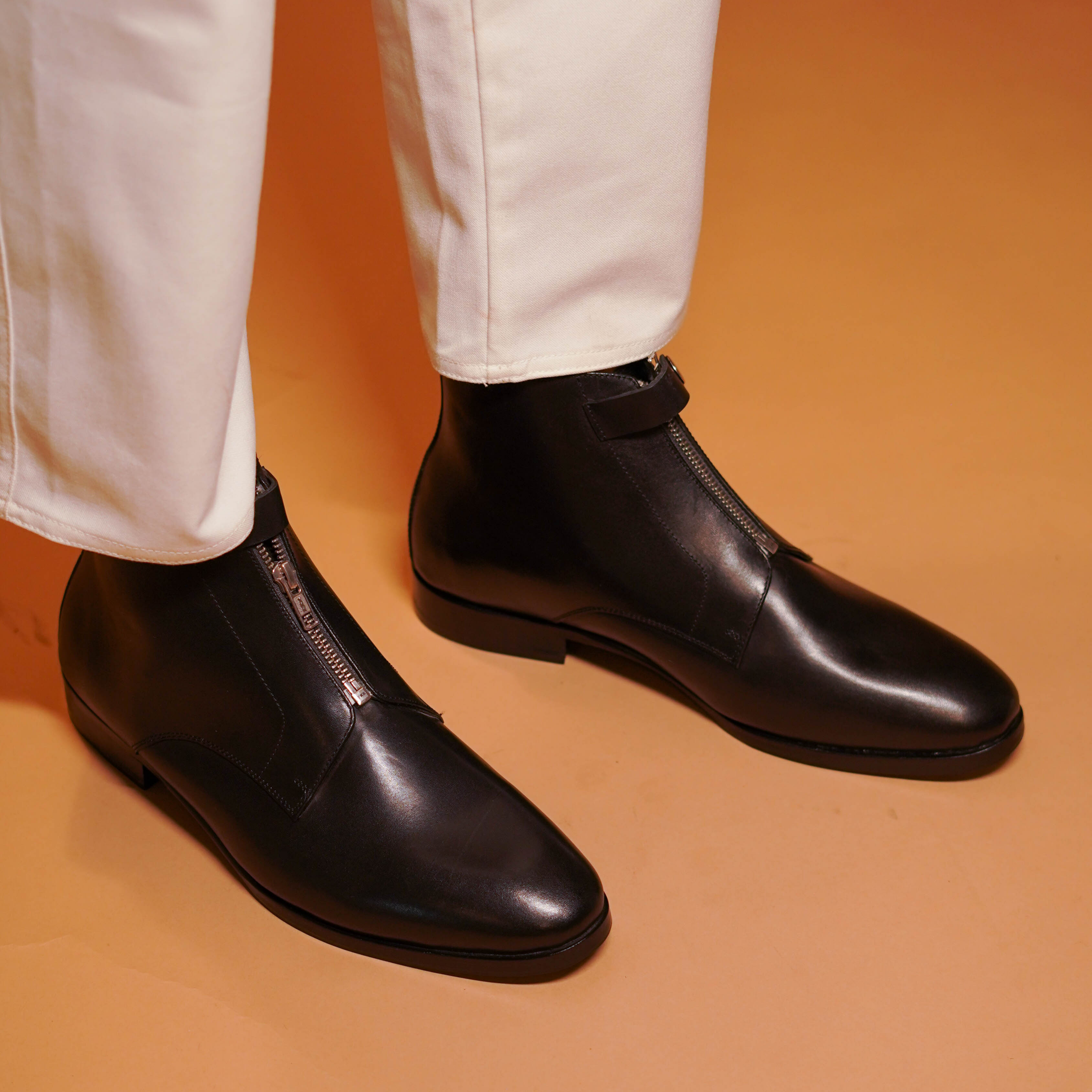 Sprazzo Zippo | Classic Black chelsea boots