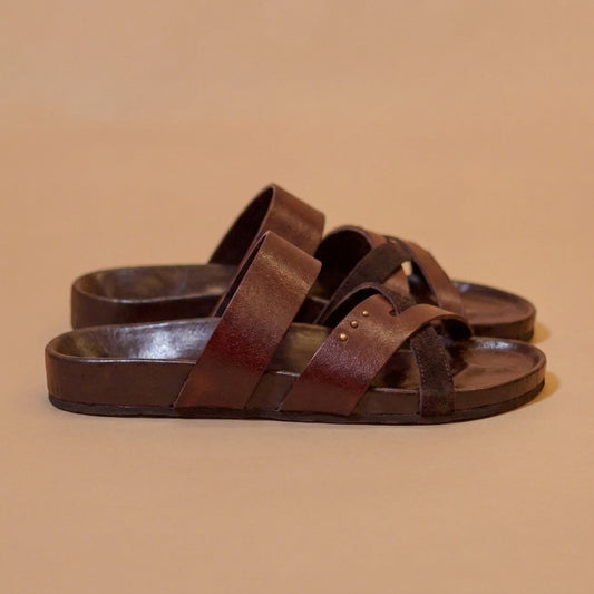 Premium genuine leather cork sandal