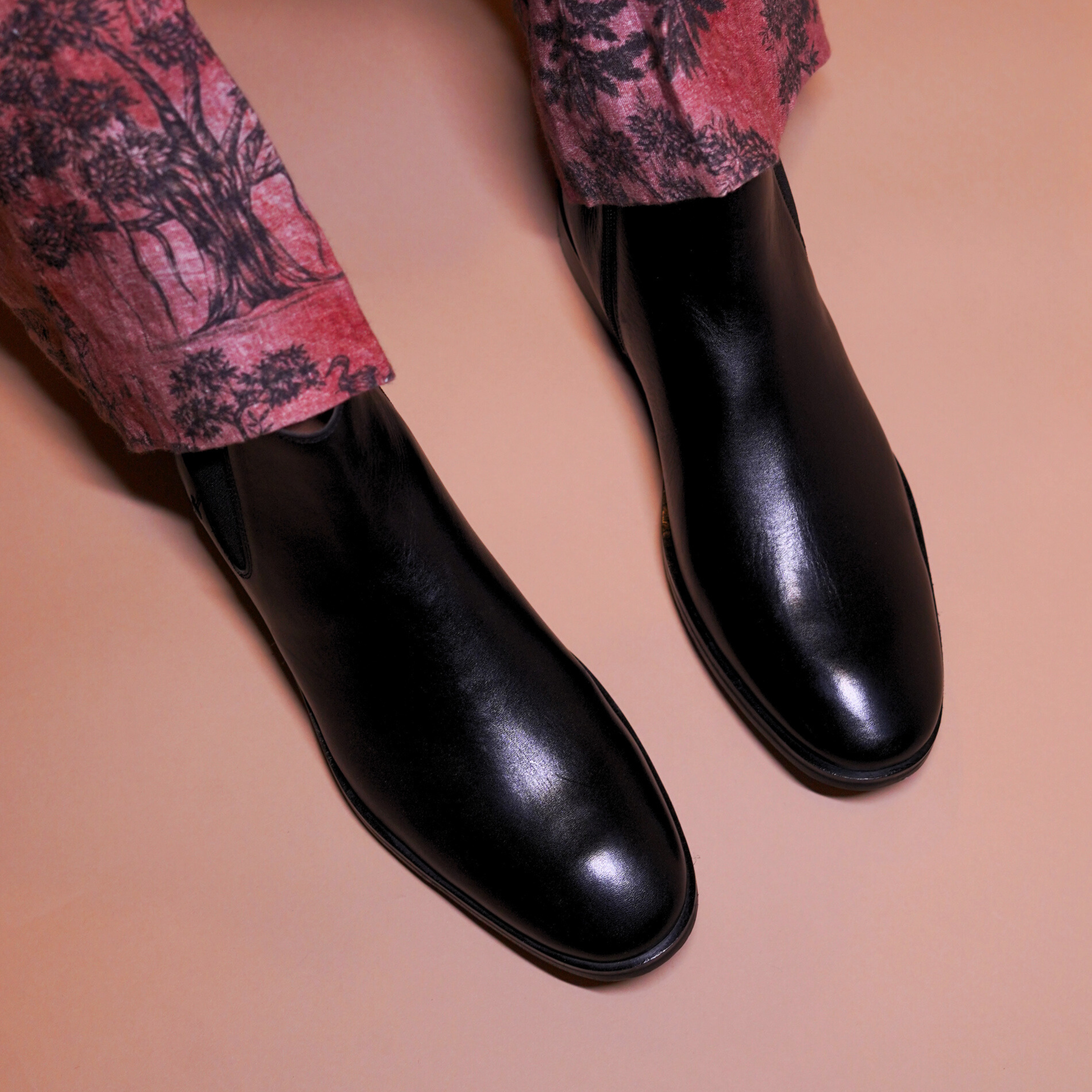Sprazzo Nera | Classic black Chelsea boots
