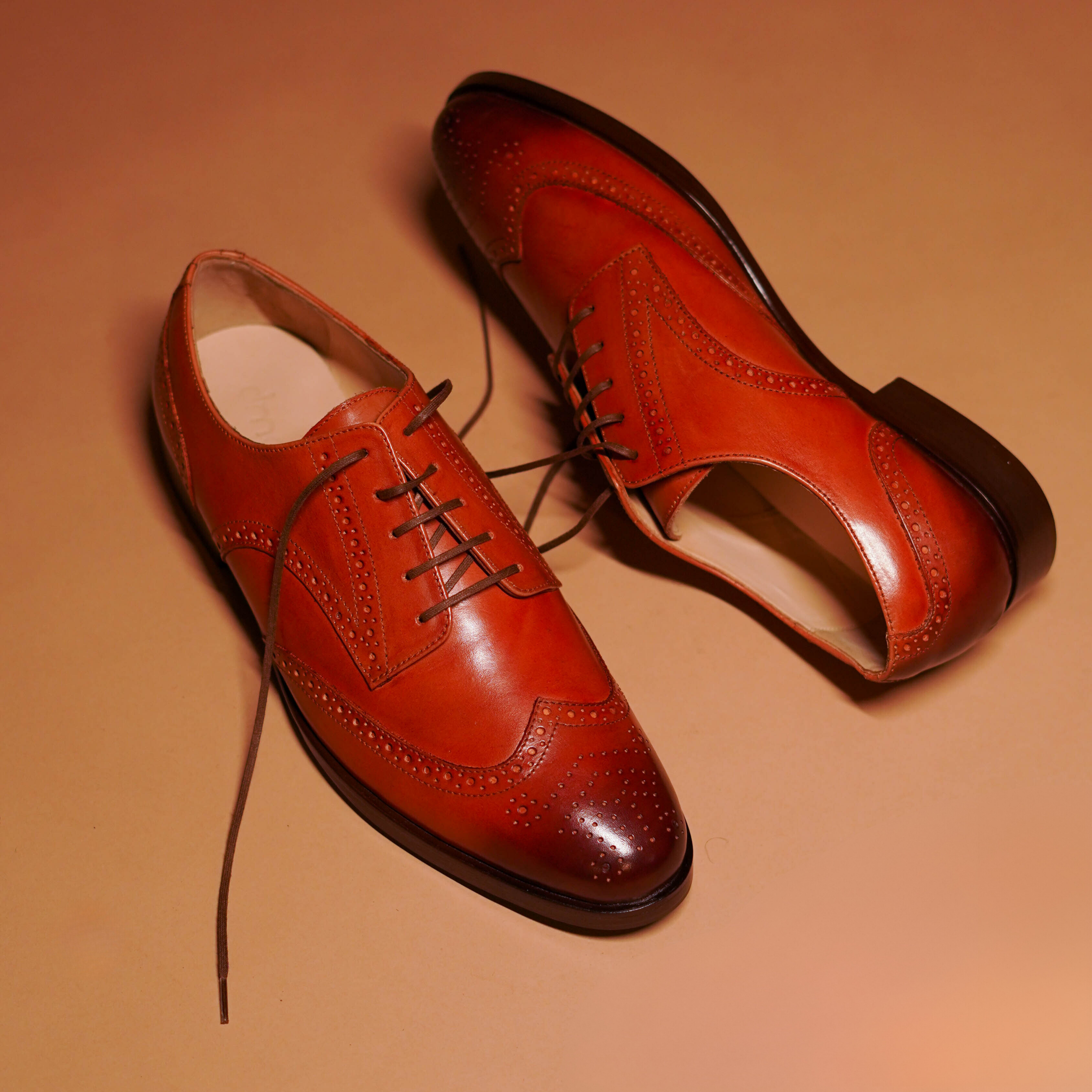 Tannino Bruno | Burnt Tan classic  leather brogues