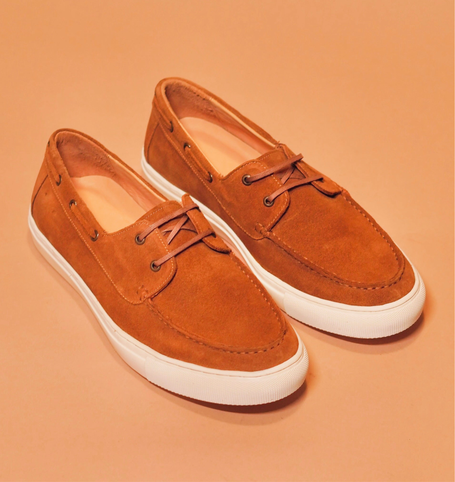Barco Tobacco | Tobacco suede boat sneakers
