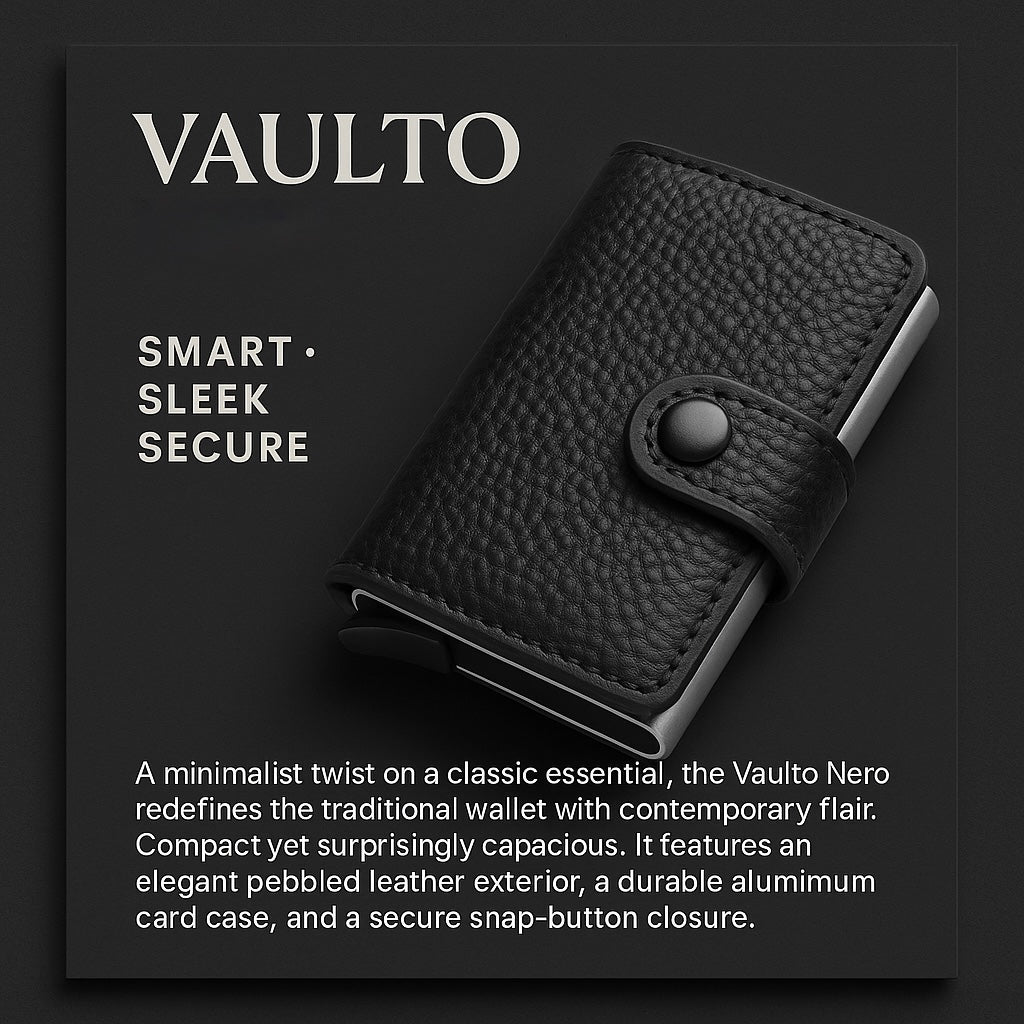 Vaulto Cappuccino – Tan Leather Safe Case Wallet