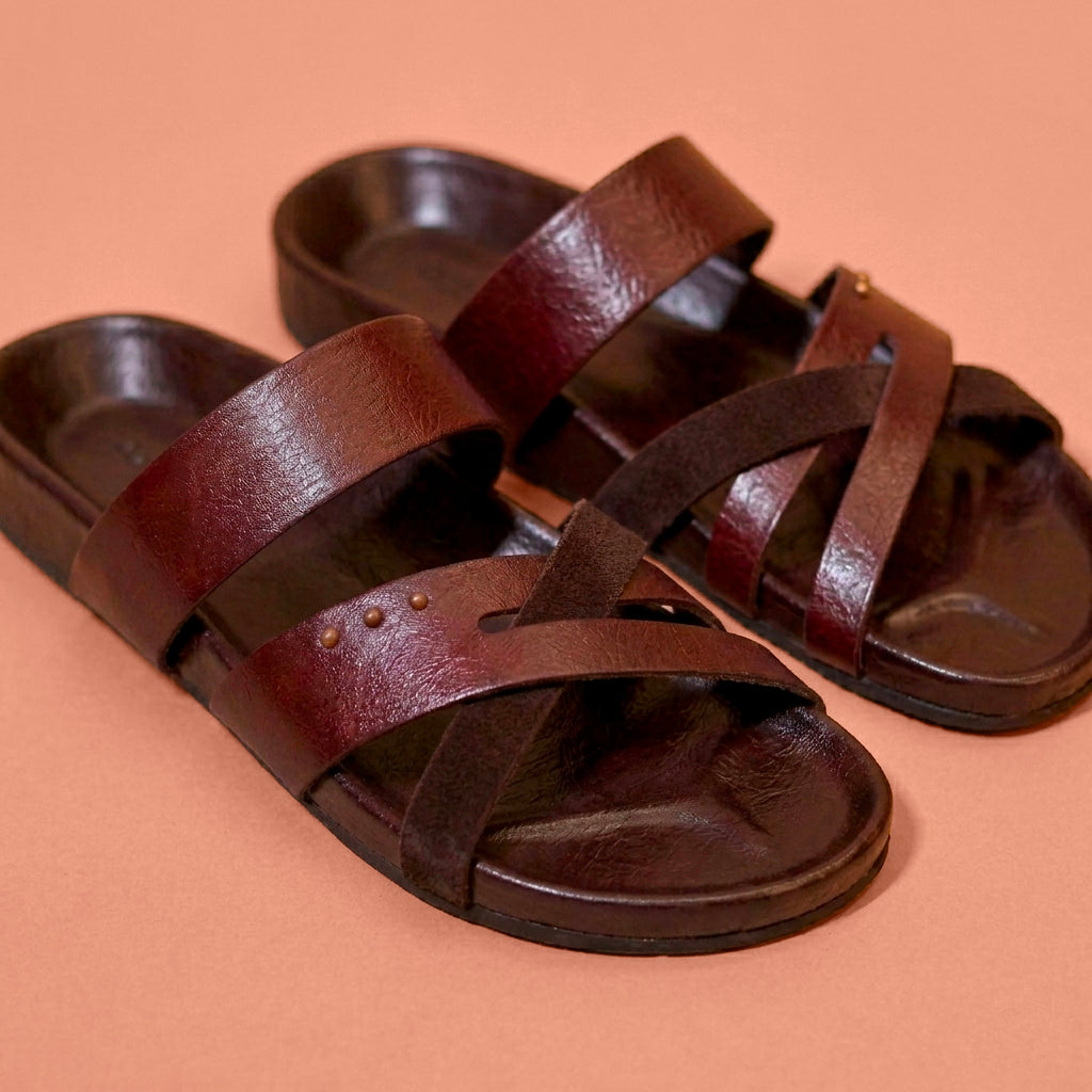 Corko Bruno Classico – Light Brown Leather Sandal for Men