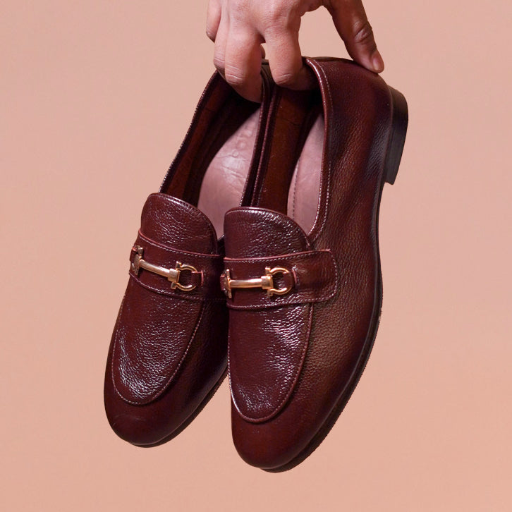 Flexo Bruno Oro – Brown Ultra-Flex Loafers with Golden Horse bit