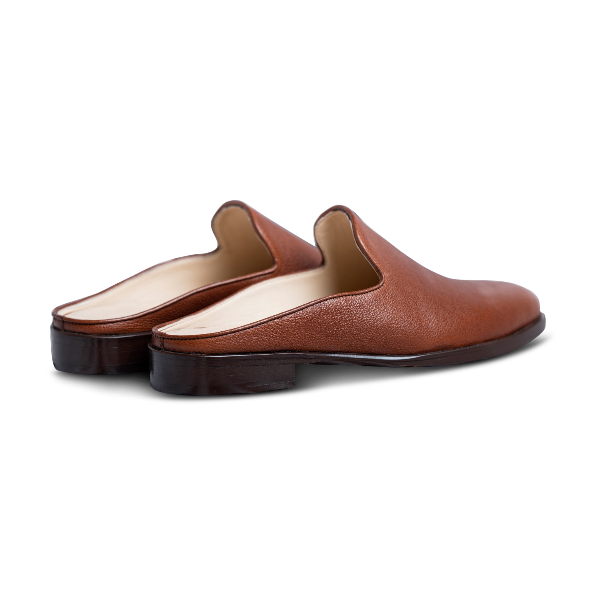 Hoffler Bruno – Brown Leather Mule for Men