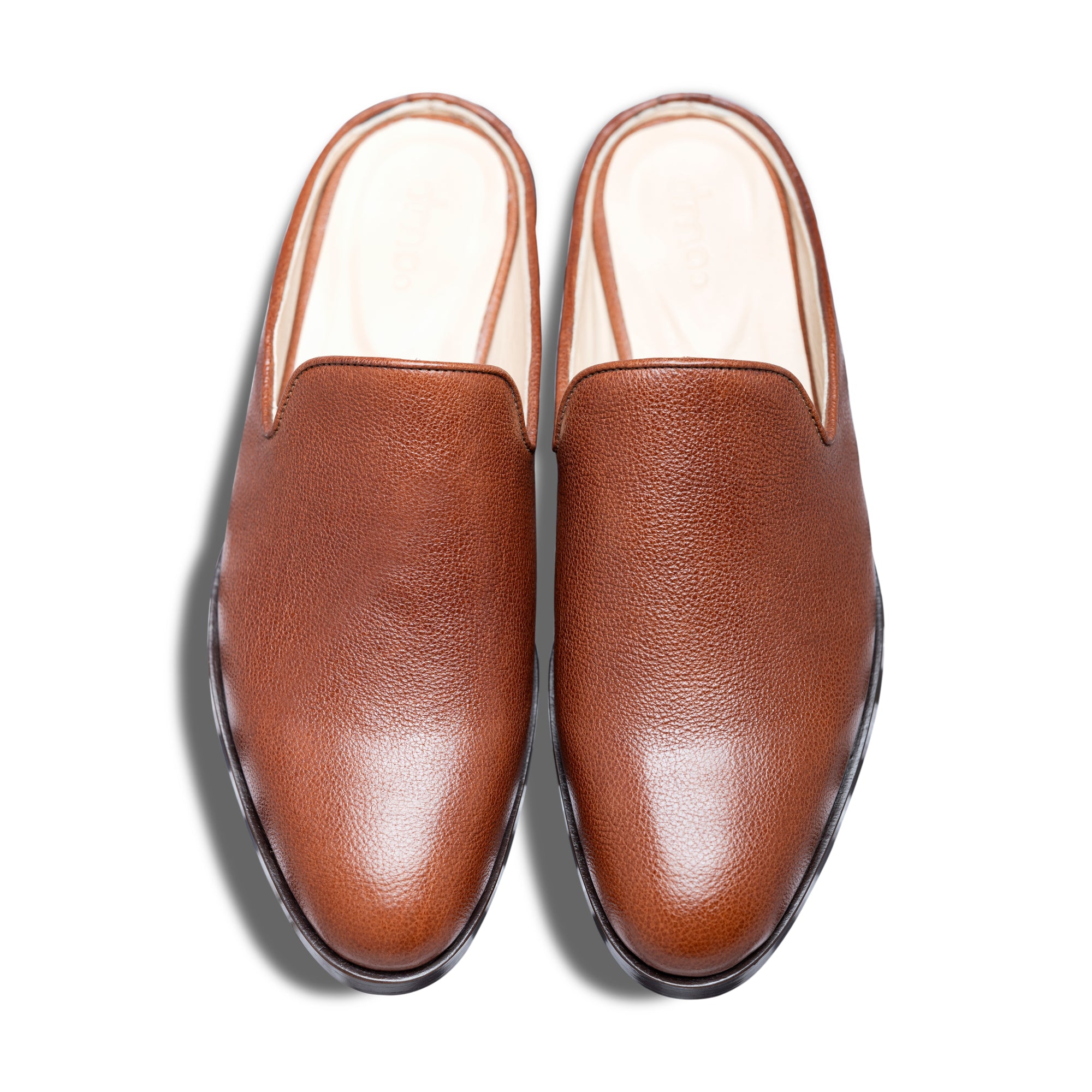 Hoffler Bruno – Brown Leather Mule for Men