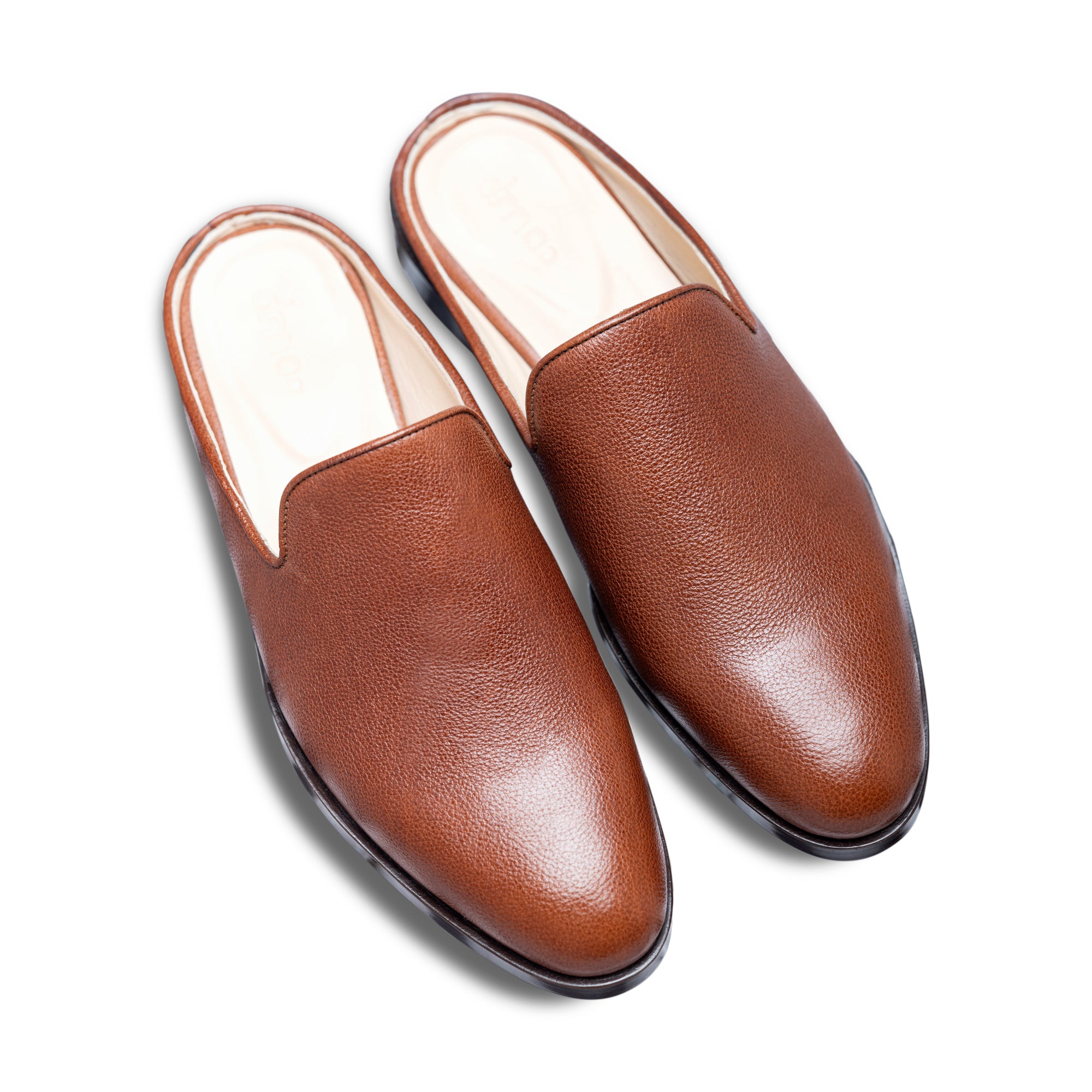 Hoffler Bruno – Brown Leather Mule for Men