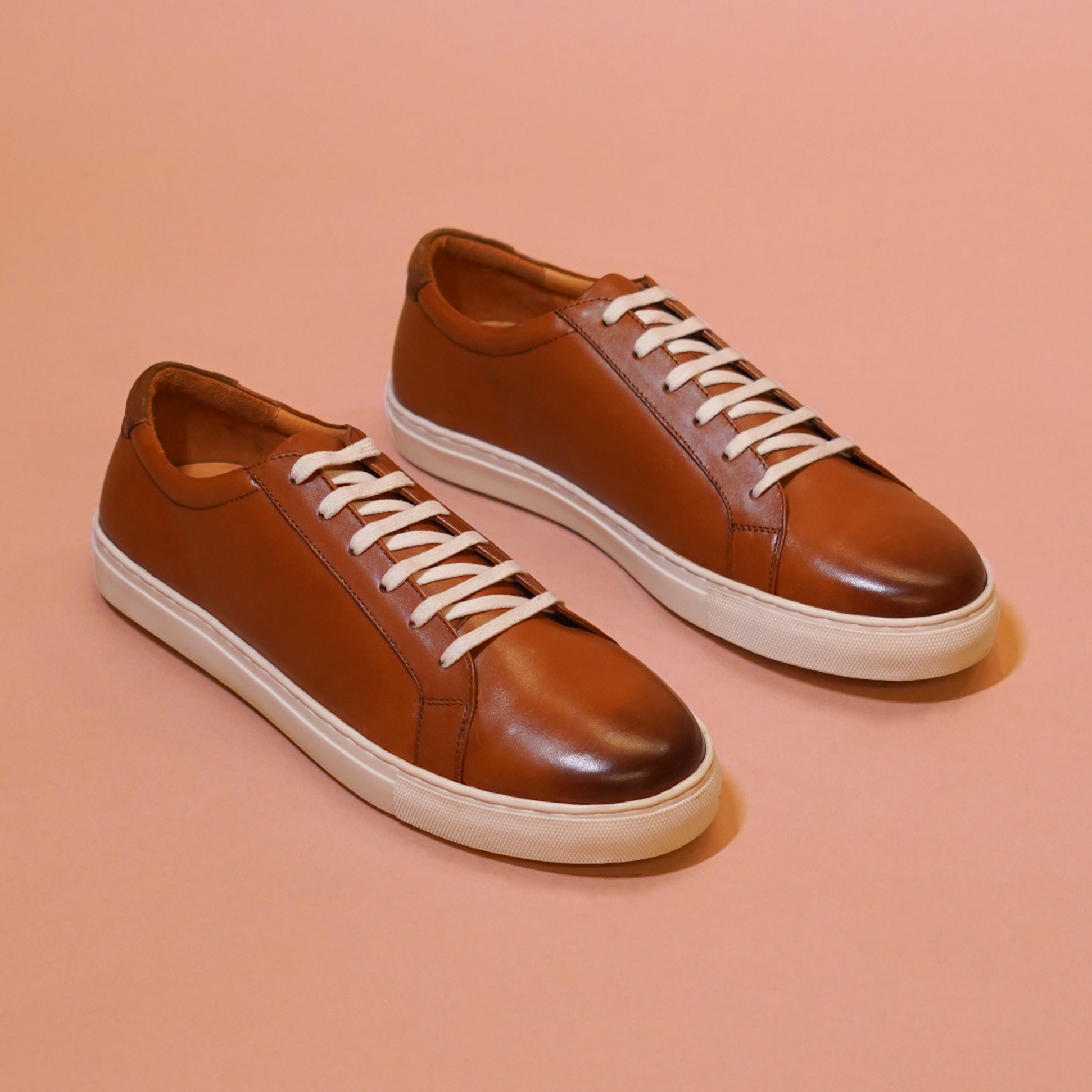 Bosco | Suede tan leather sneakers