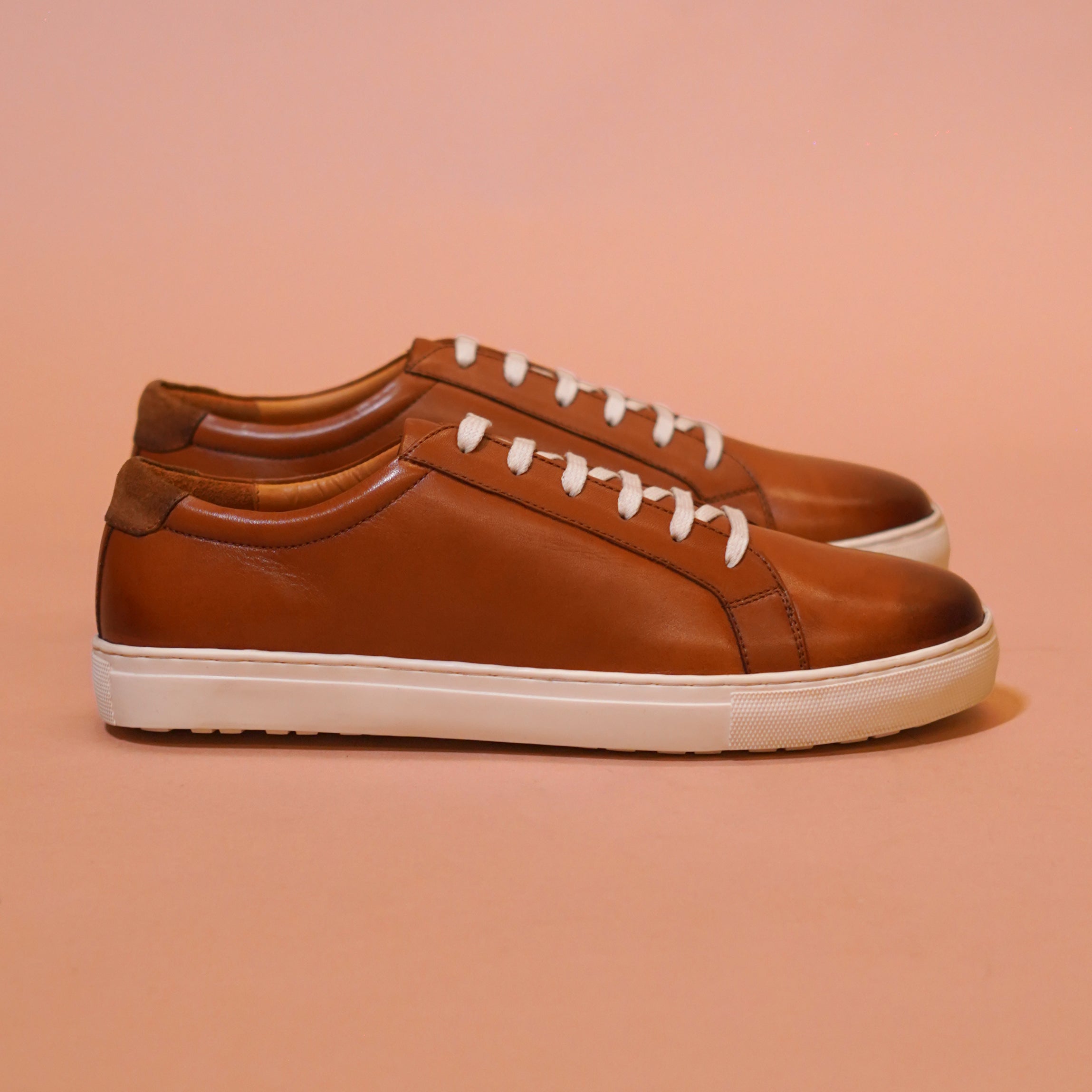 Bosco | Suede tan leather sneakers
