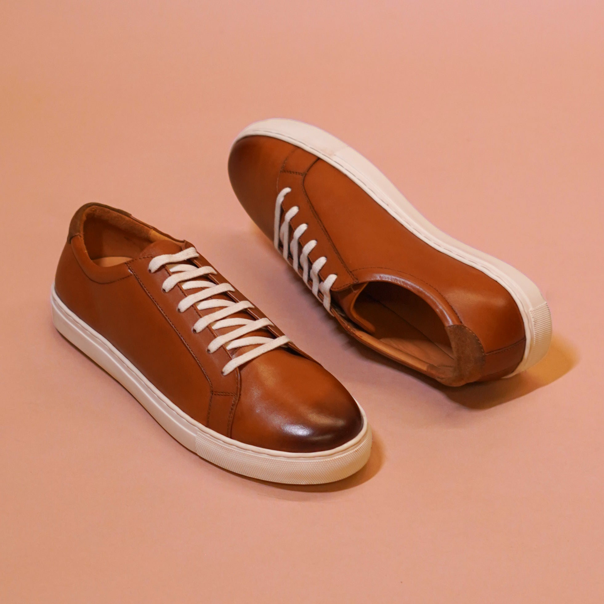 Bosco | Suede tan leather sneakers