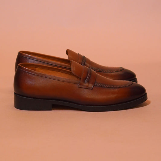 Premium genuine leather penny loafer