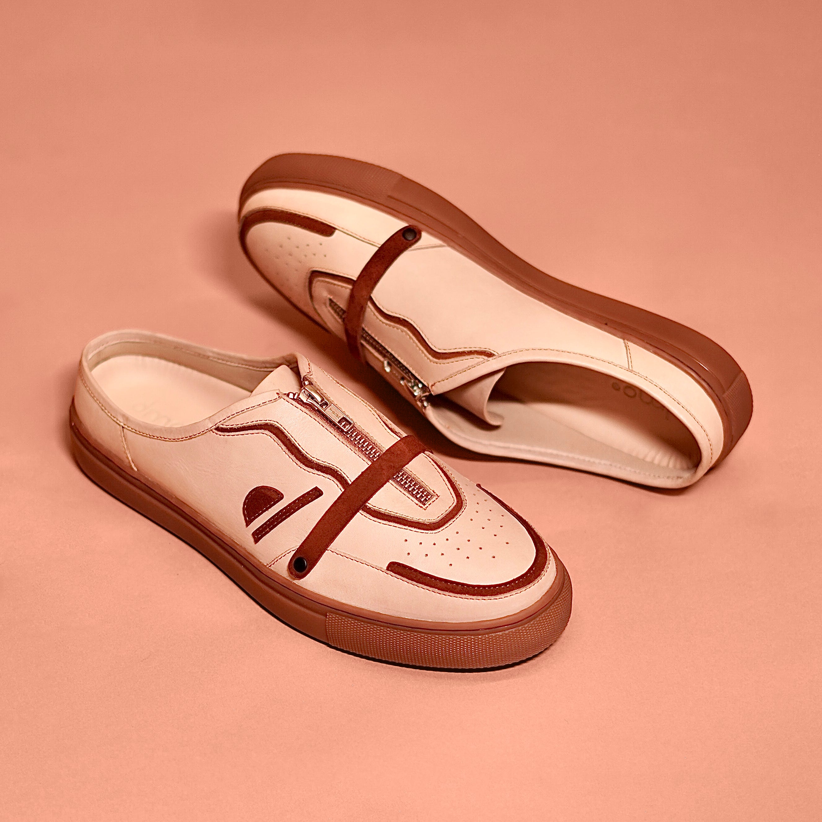 Freddo Mocha | Latte-toned leather mules