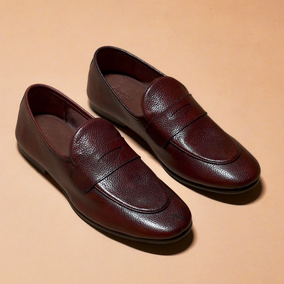 Flexo Bruno | Brown milled leather loafers