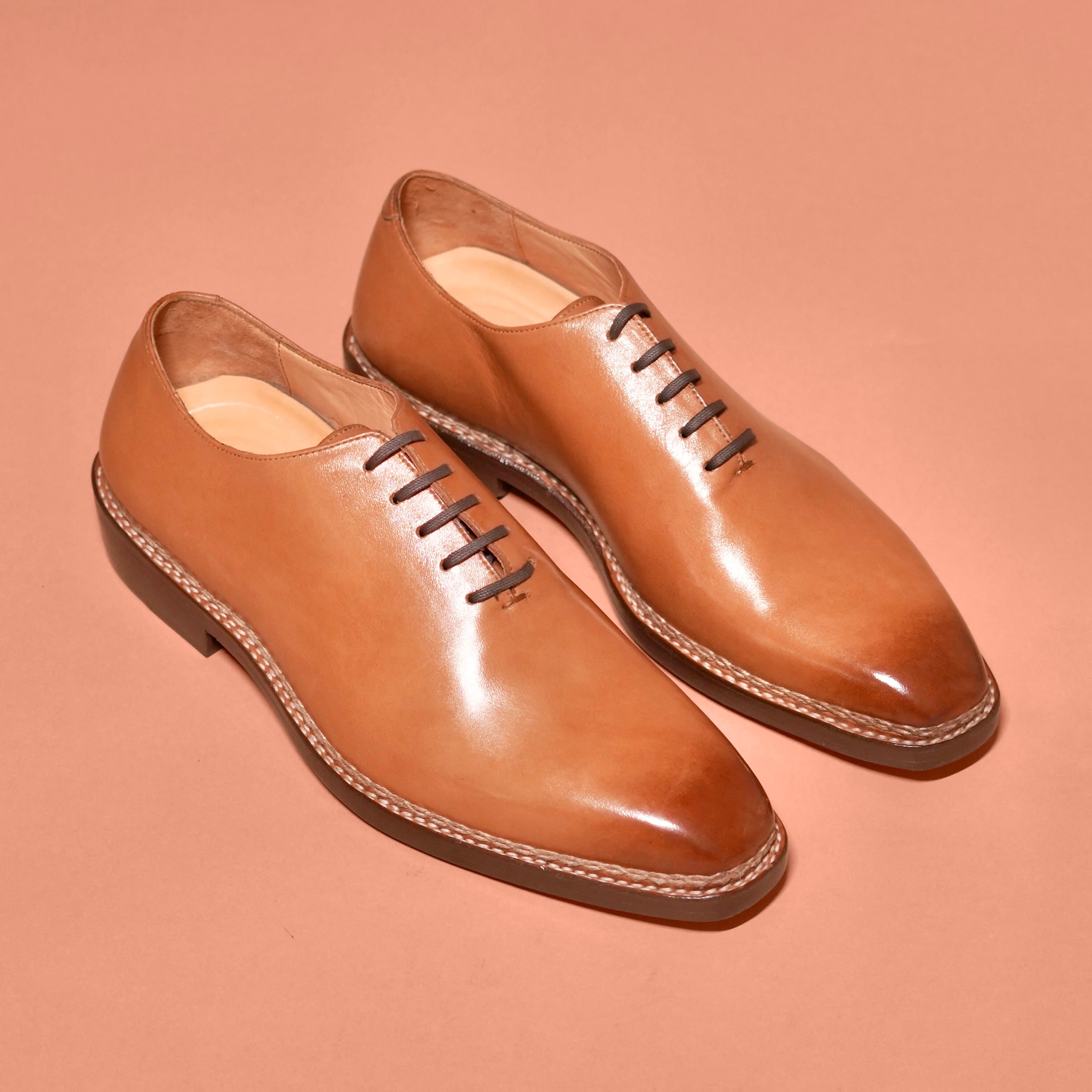 Bruno Cuccito | Tan dual-toned leather Oxfords