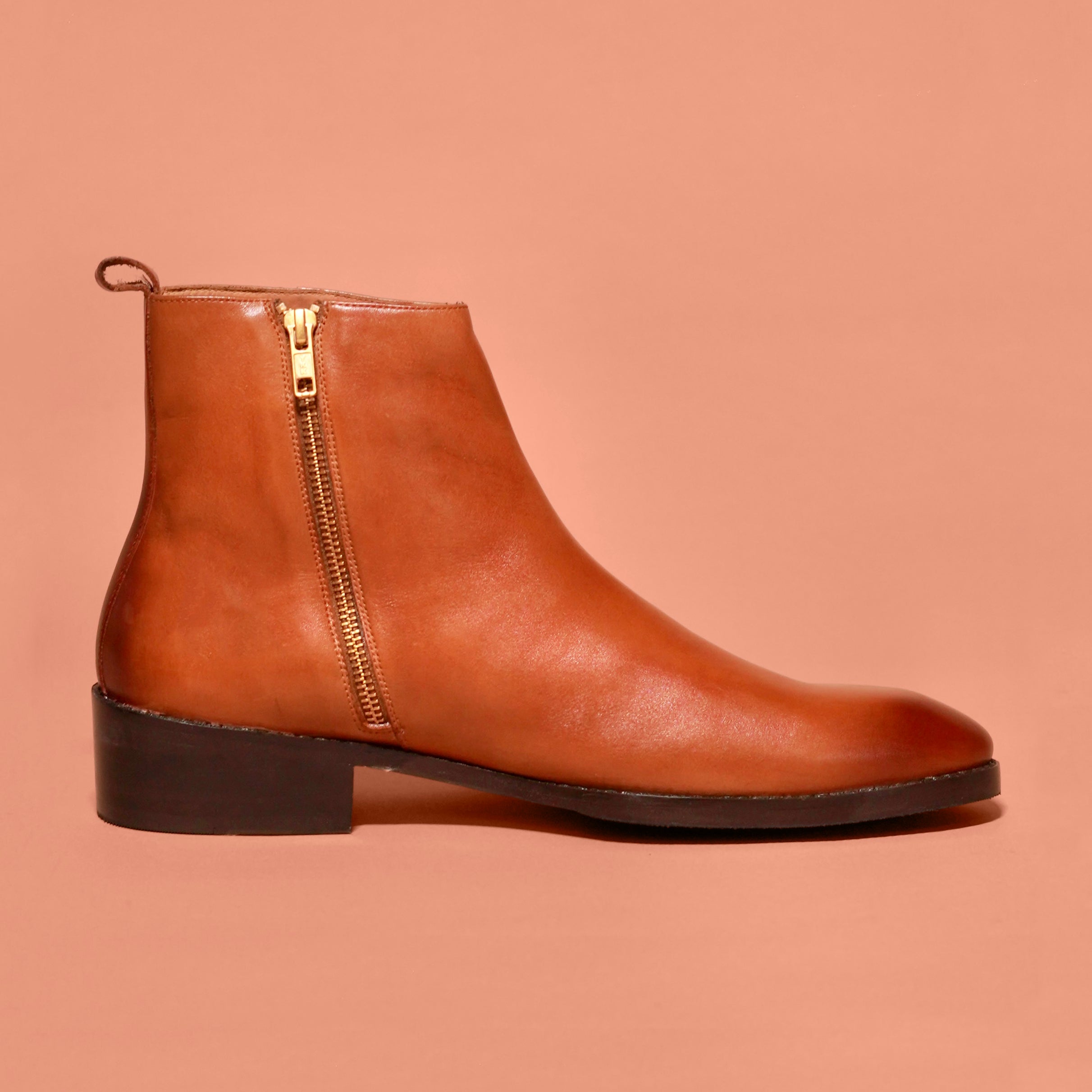 Sprazzo Cubano Tanino | Tan dual-toned heel Chelsea boots