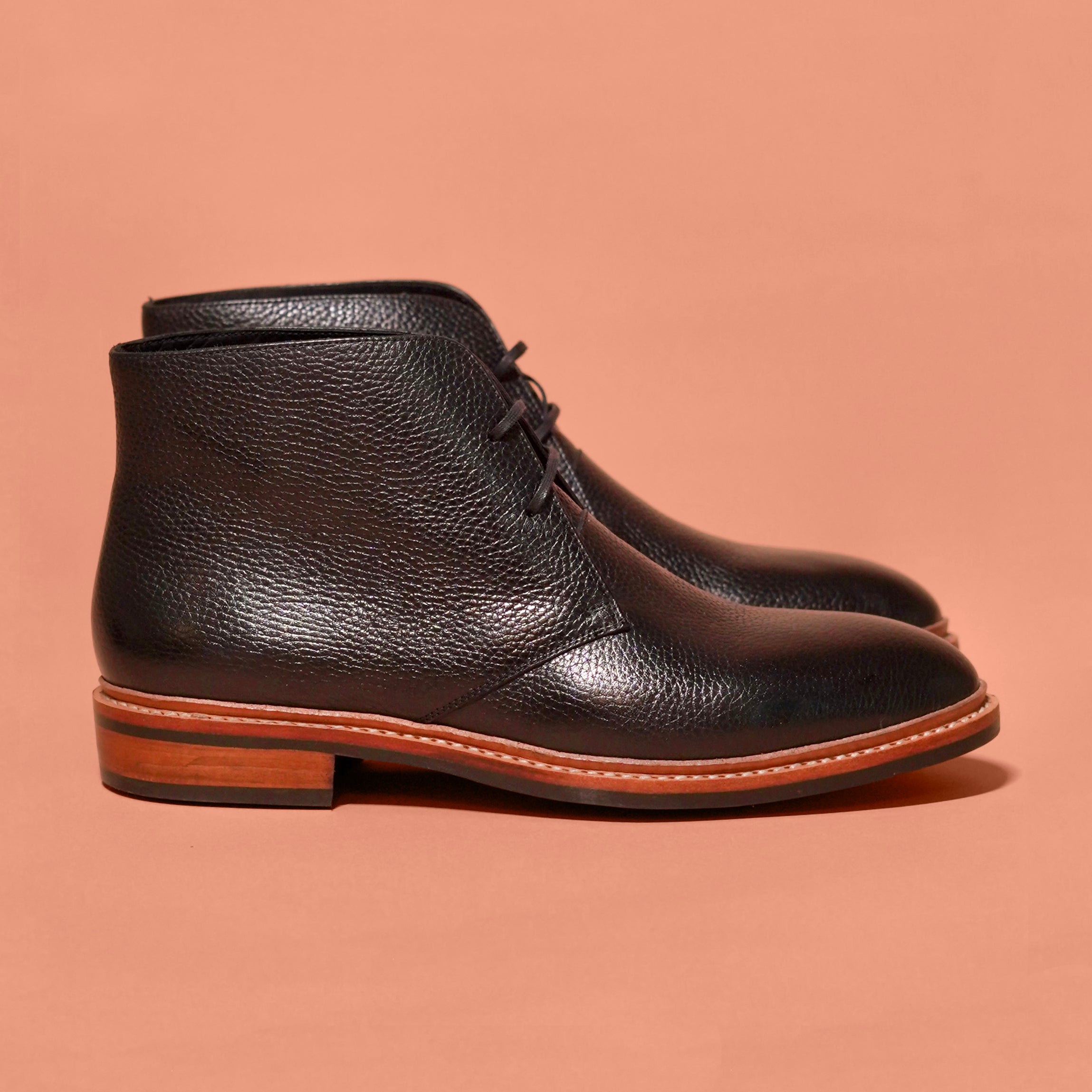 Sprazzo Welto Nero | Black goodyear welted leather boots