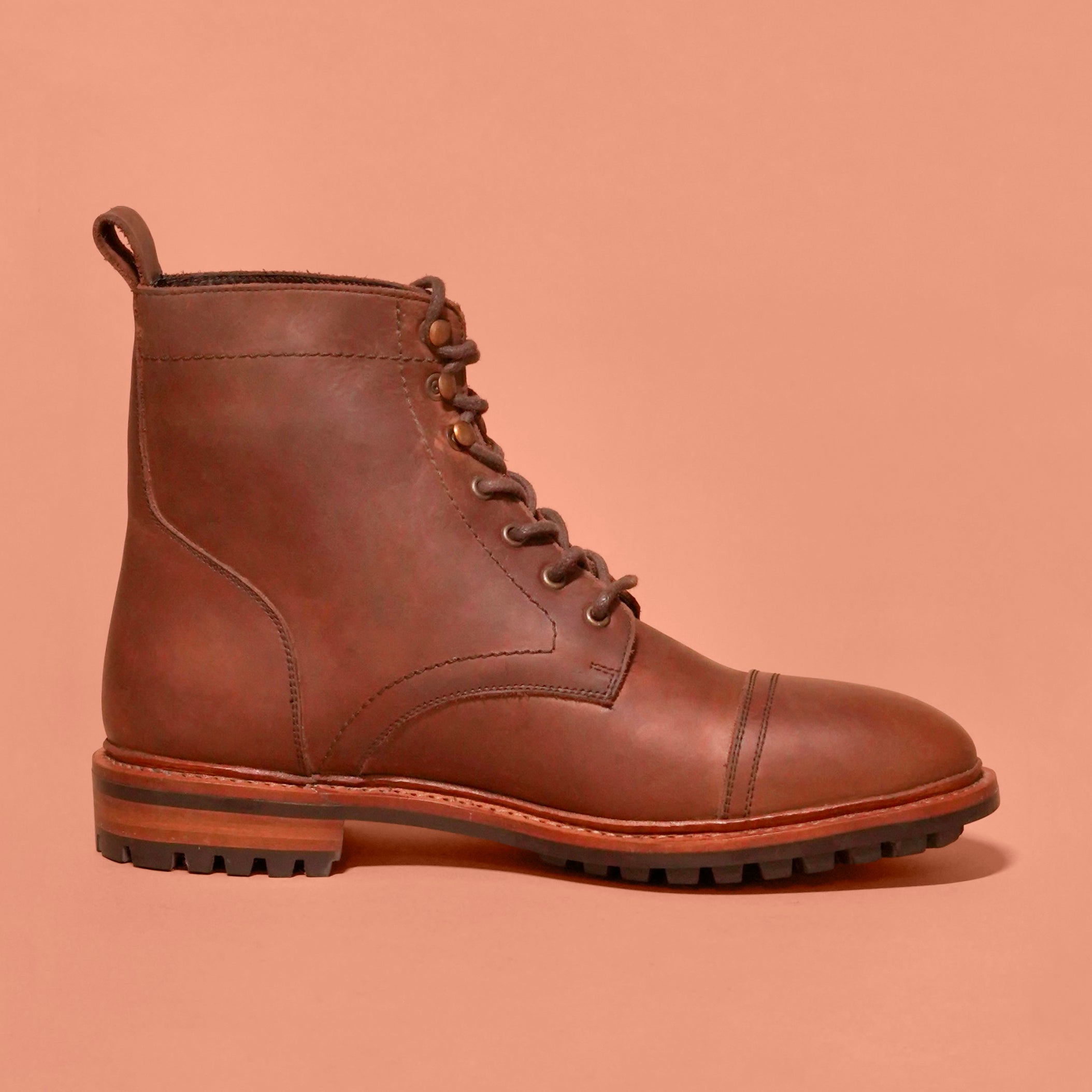 Sprazzo Welto Chocro | Brown goodyear-welted leather boots