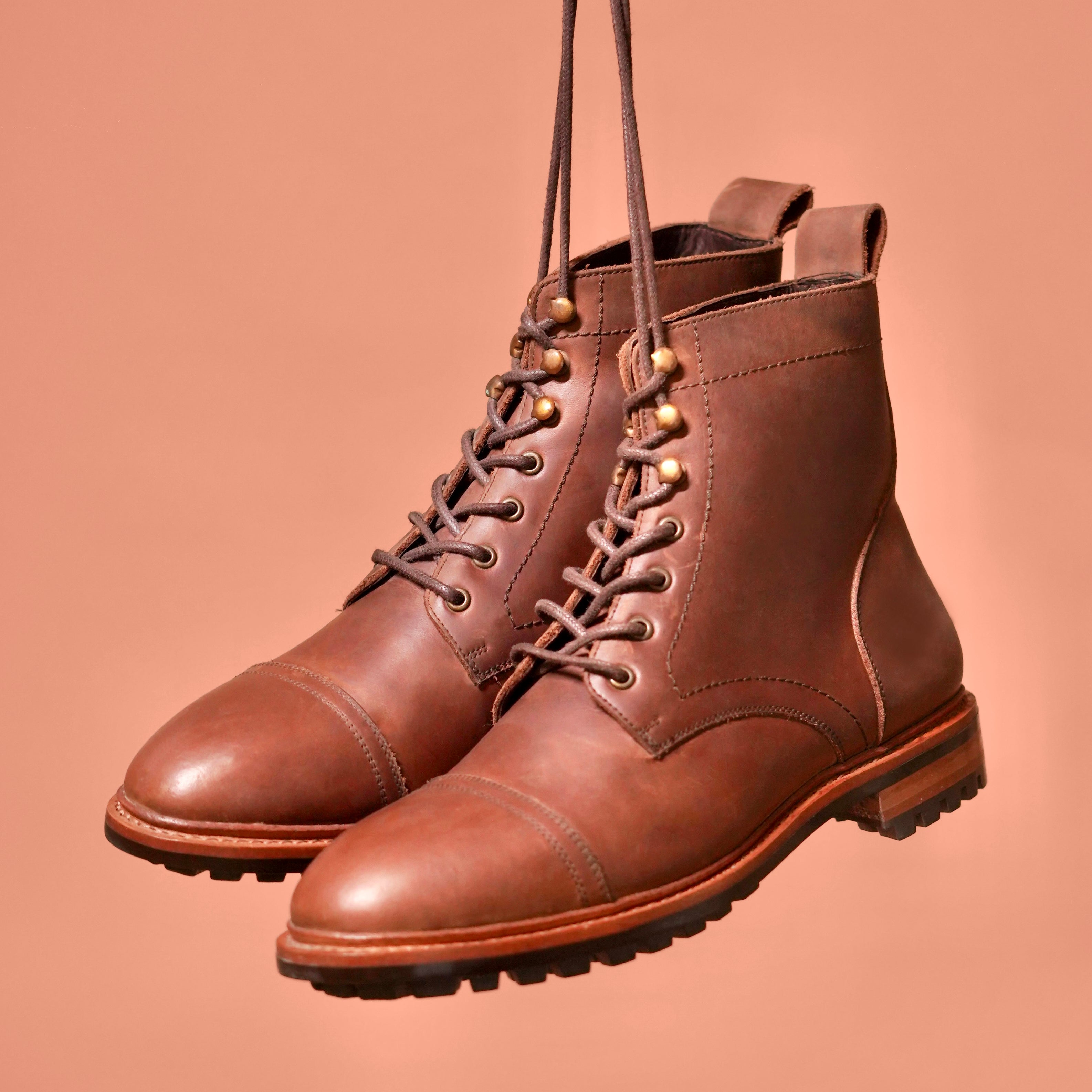 Sprazzo Welto Chocro | Brown goodyear-welted leather boots