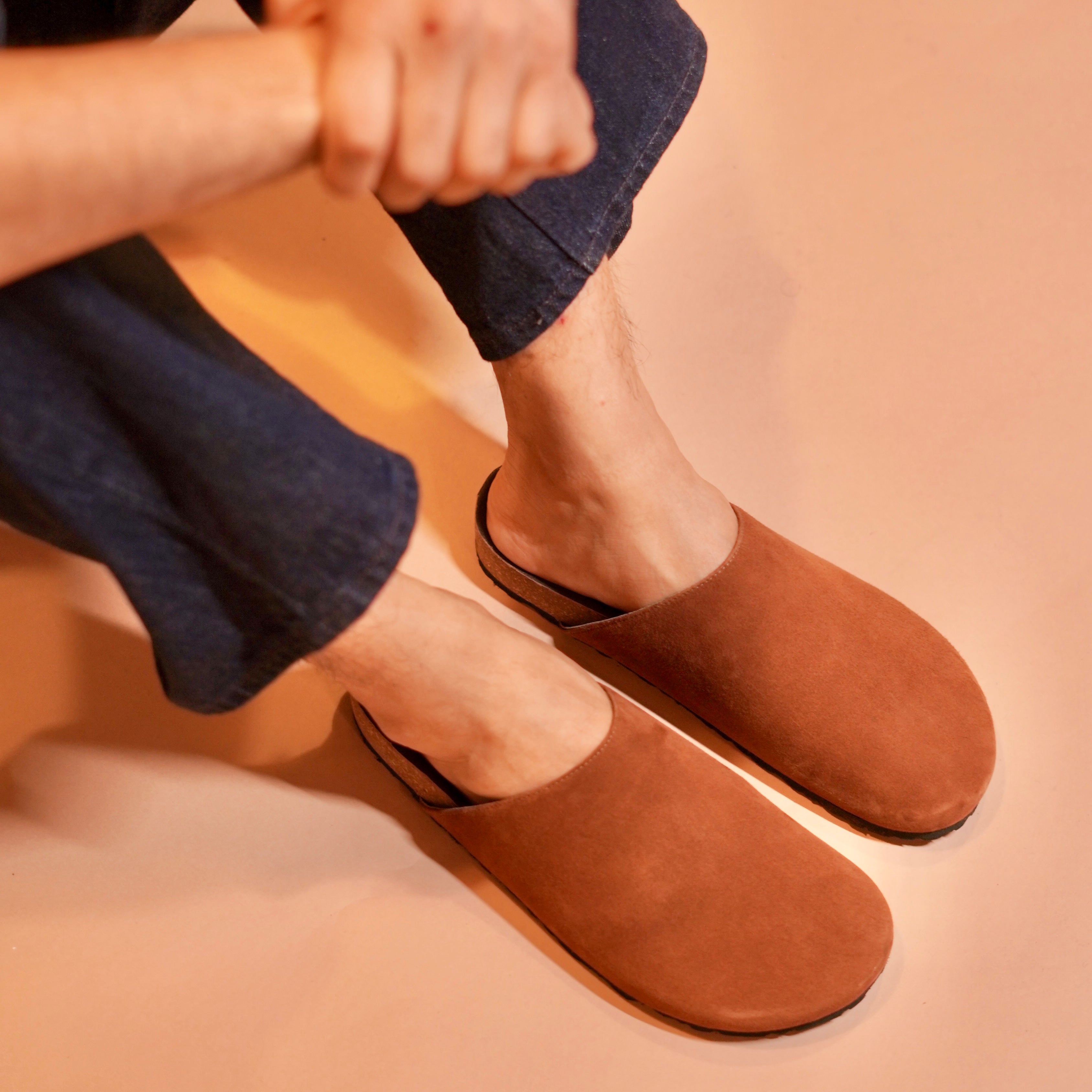 Hoffler Corko Tobacco styled with casual summer wear