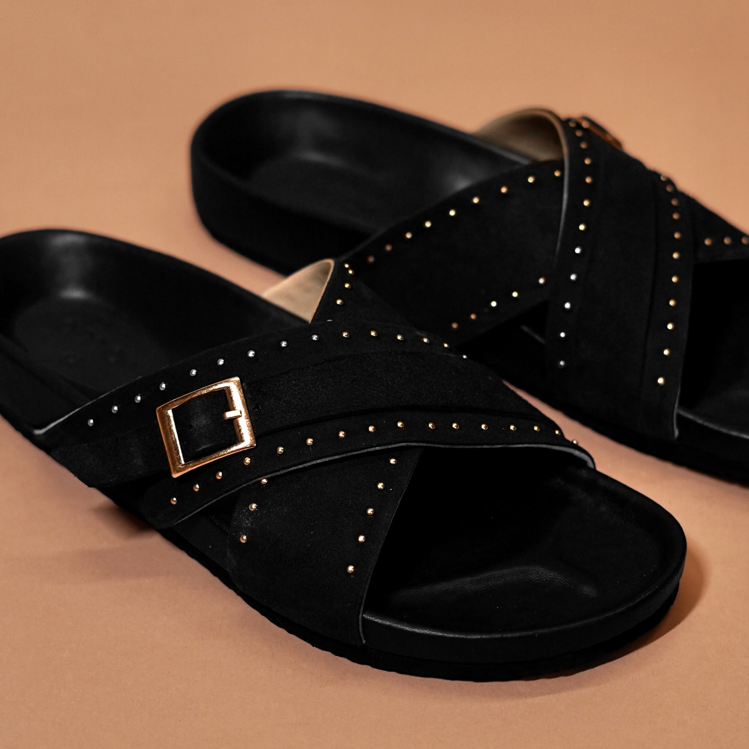 Cork footbed sandal design