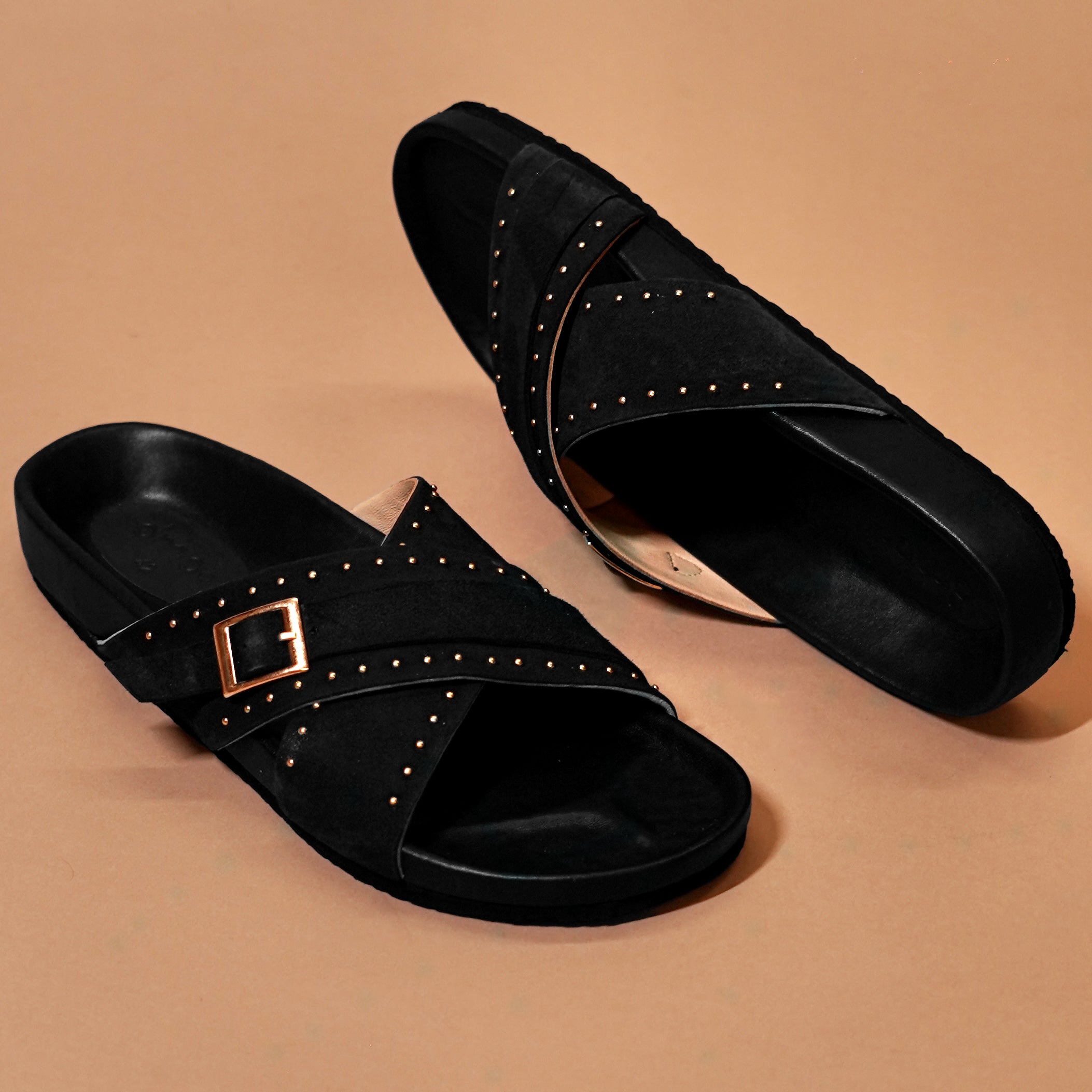 Close-up of suede texture