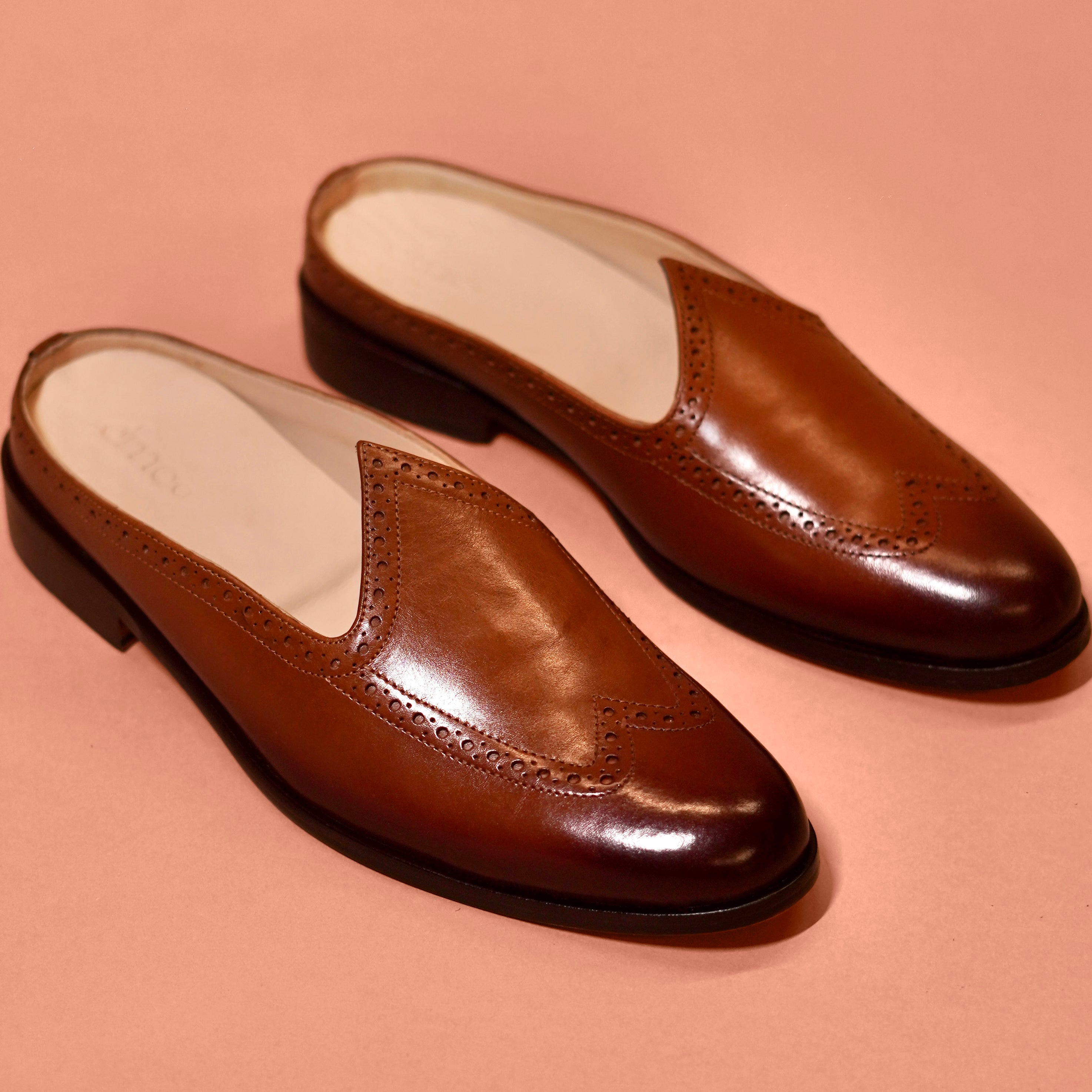 Hoffler Brouguo Elite – Light Brown Wingtip Mojri for Men