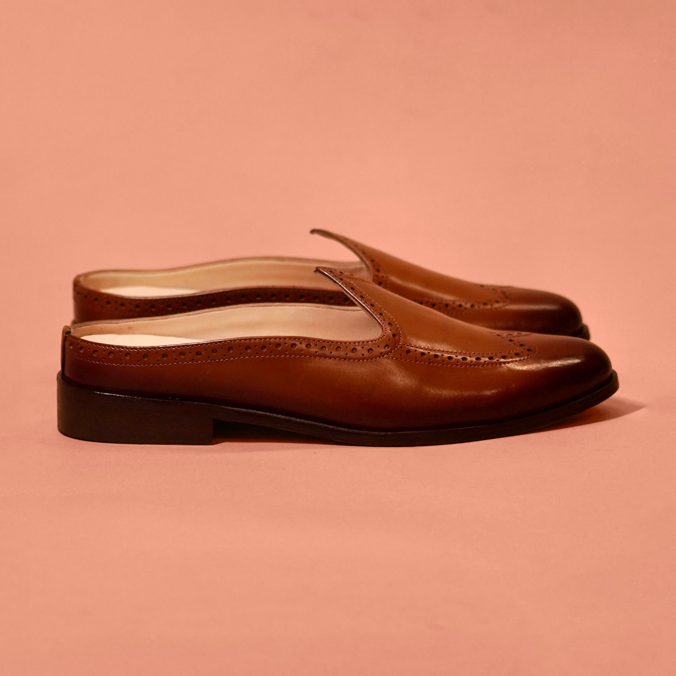 Hoffler Brouguo Elite – Light Brown Wingtip Mojri for Men
