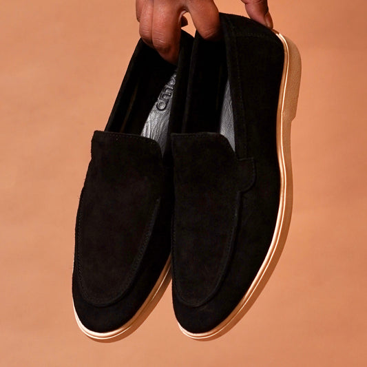 Top view of Nero Classico loafers