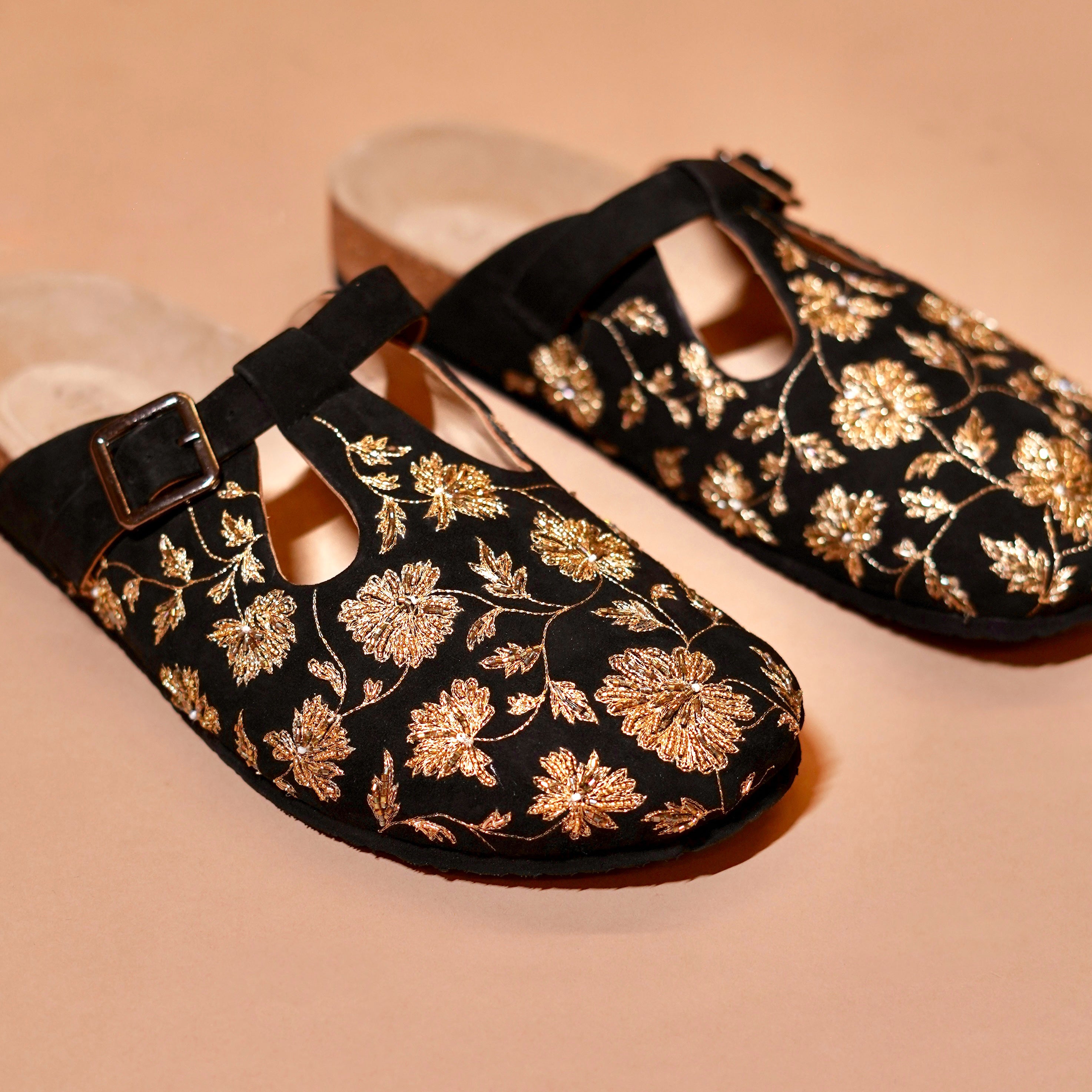 Close-up of embroidery detailing