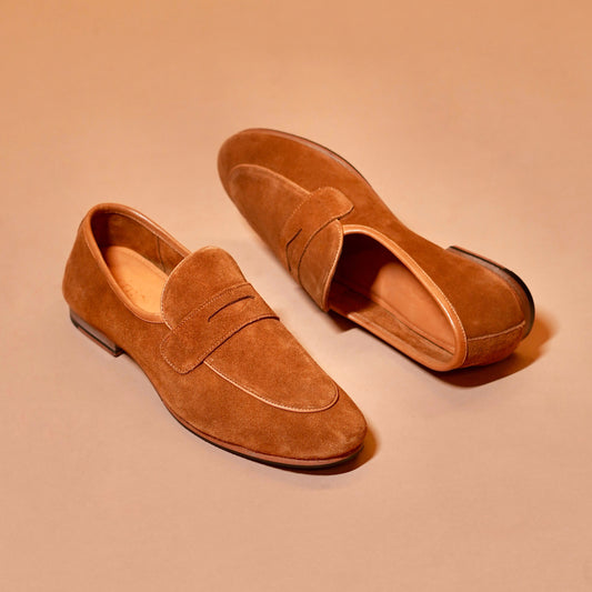 Close-up of suede texture