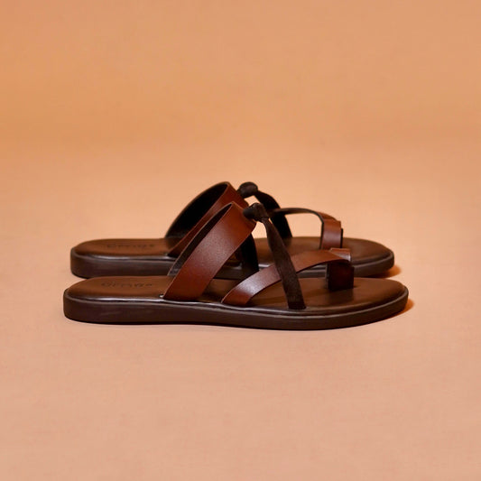 Minimal strap slip-on sandal