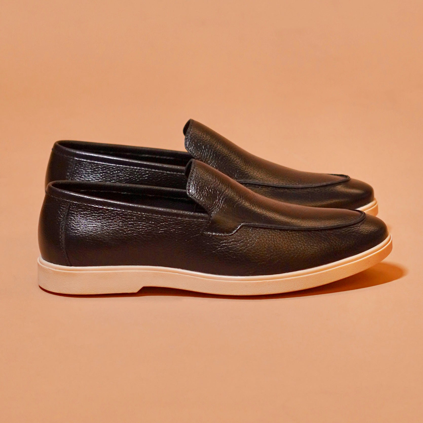 Milled leather texture detail