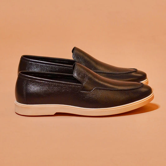 Milled leather texture detail