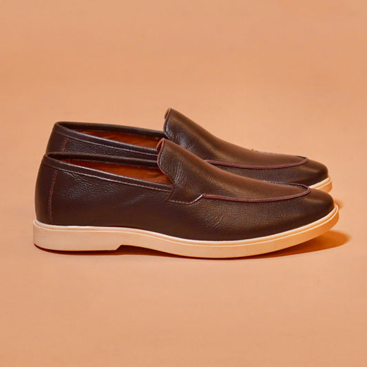 Milled leather texture detail