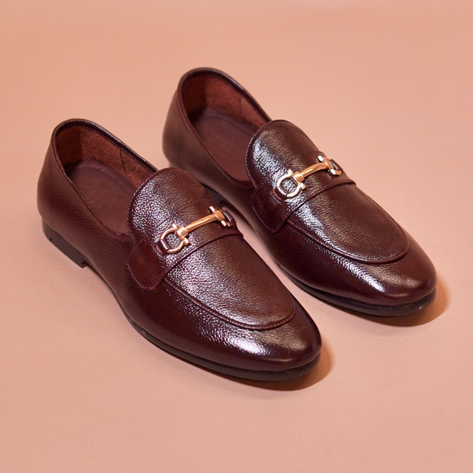 Flexo Bruno Oro – Brown Ultra-Flex Loafers with Golden Horse bit