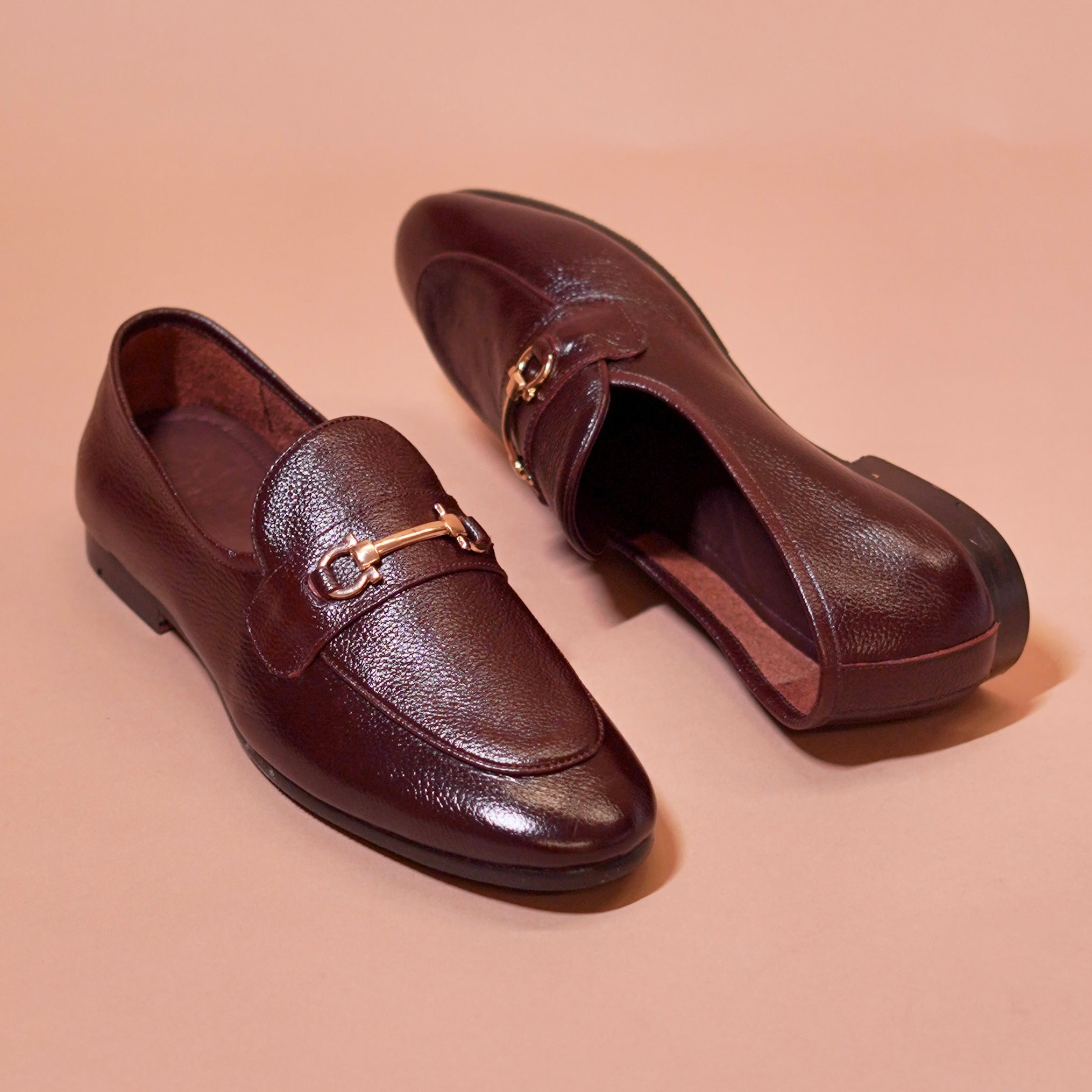 Flexo Bruno Oro – Brown Ultra-Flex Loafers with Golden Horse bit