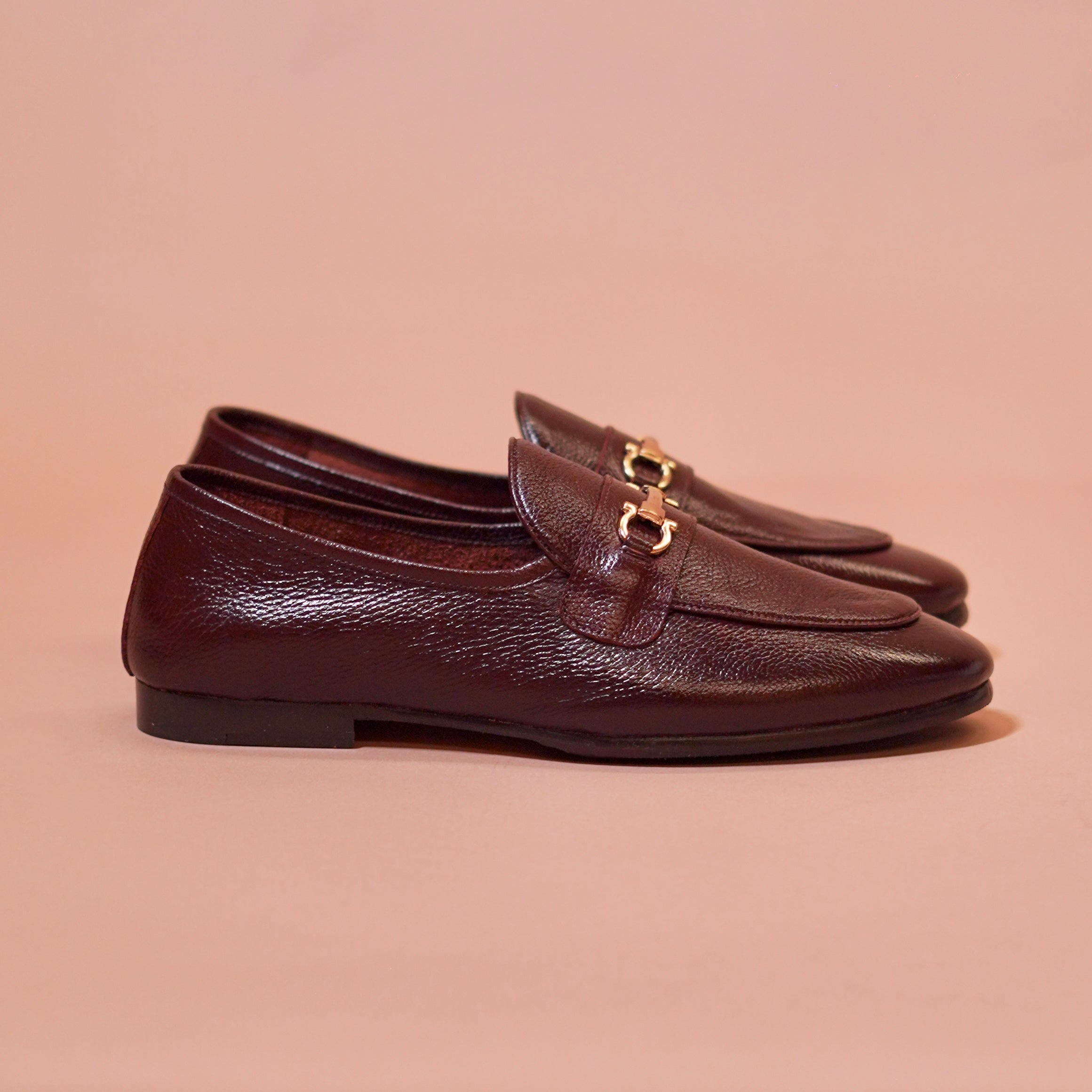 Flexo Bruno Oro – Brown Ultra-Flex Loafers with Golden Horse bit