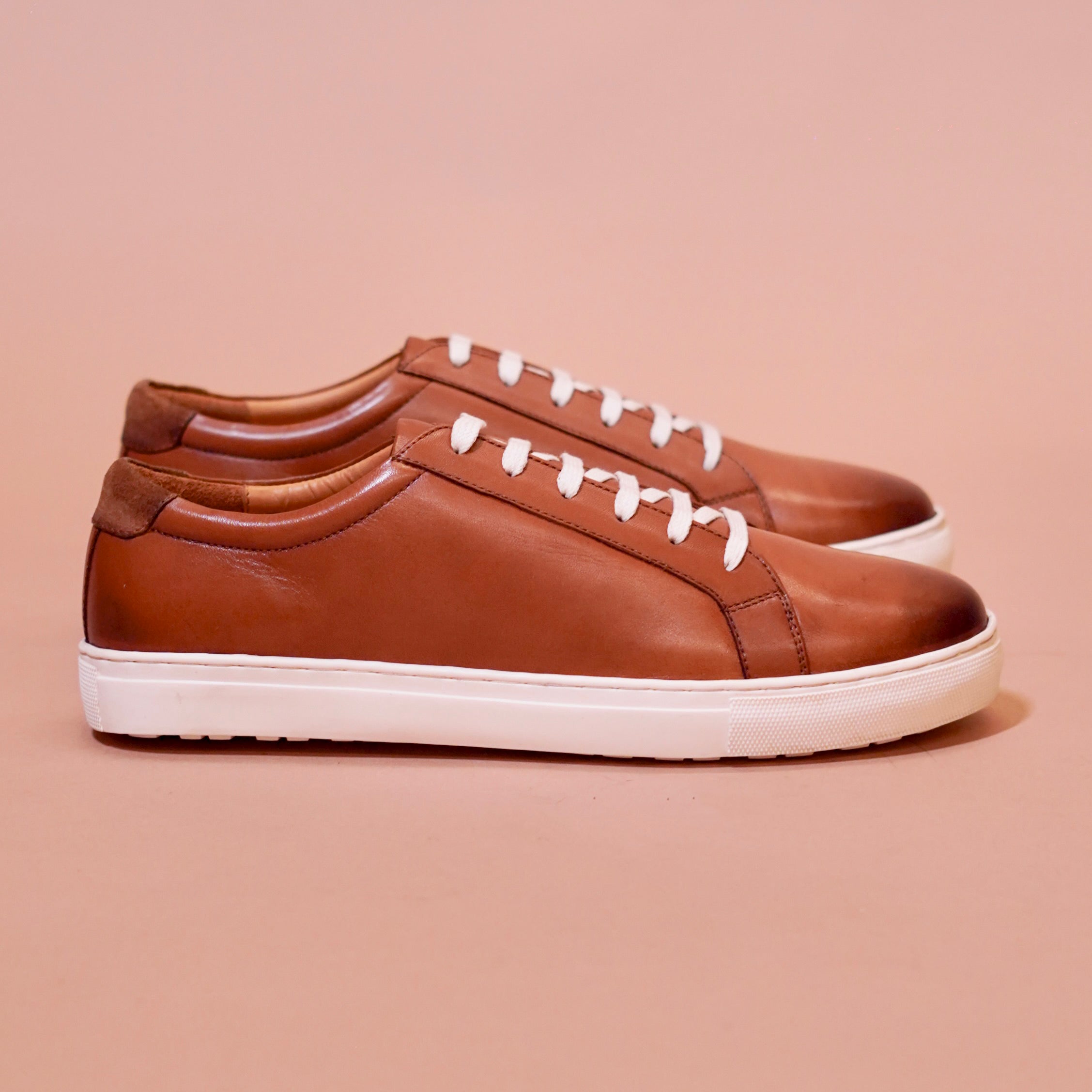 Bosco | Suede tan leather sneakers