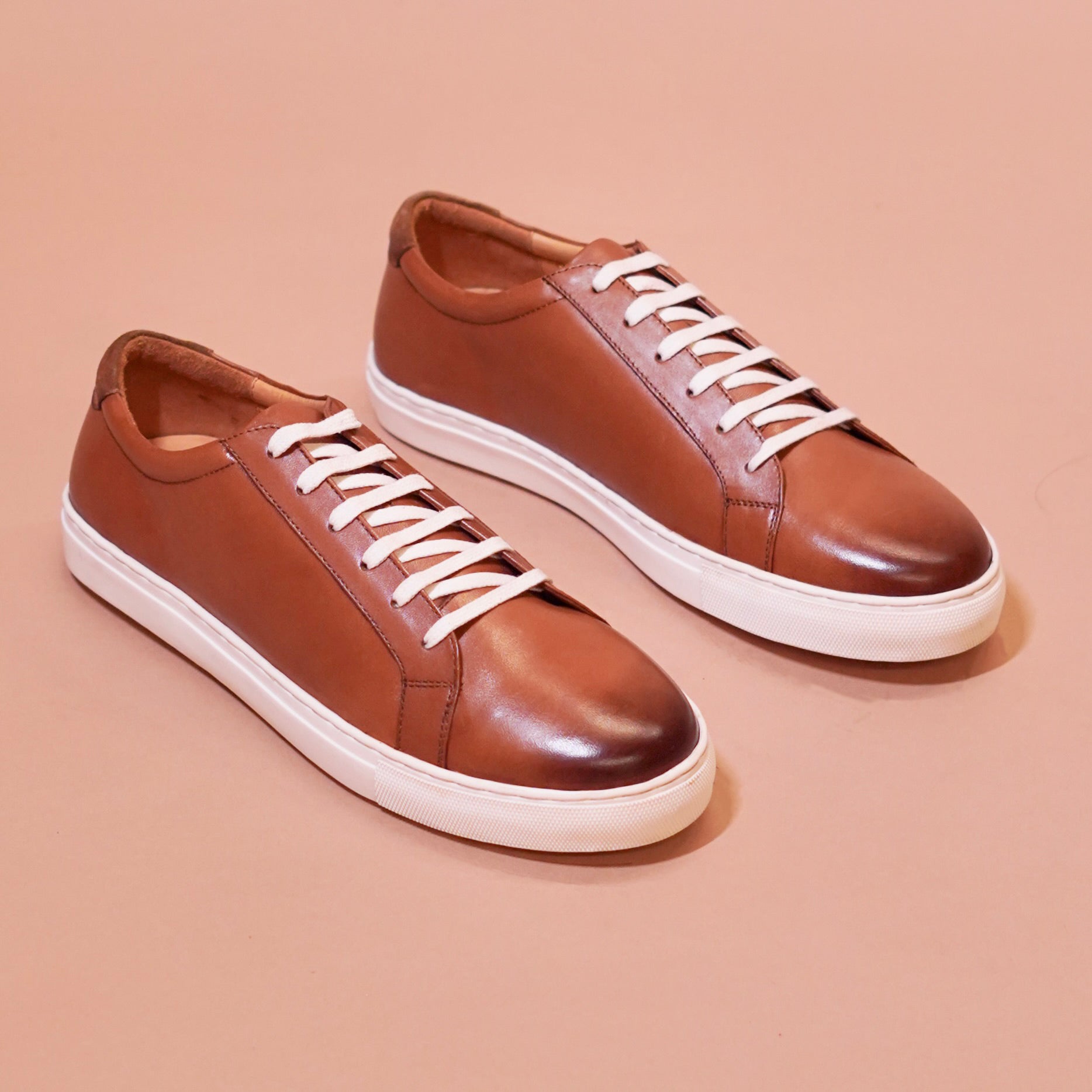 Bosco | Suede tan leather sneakers