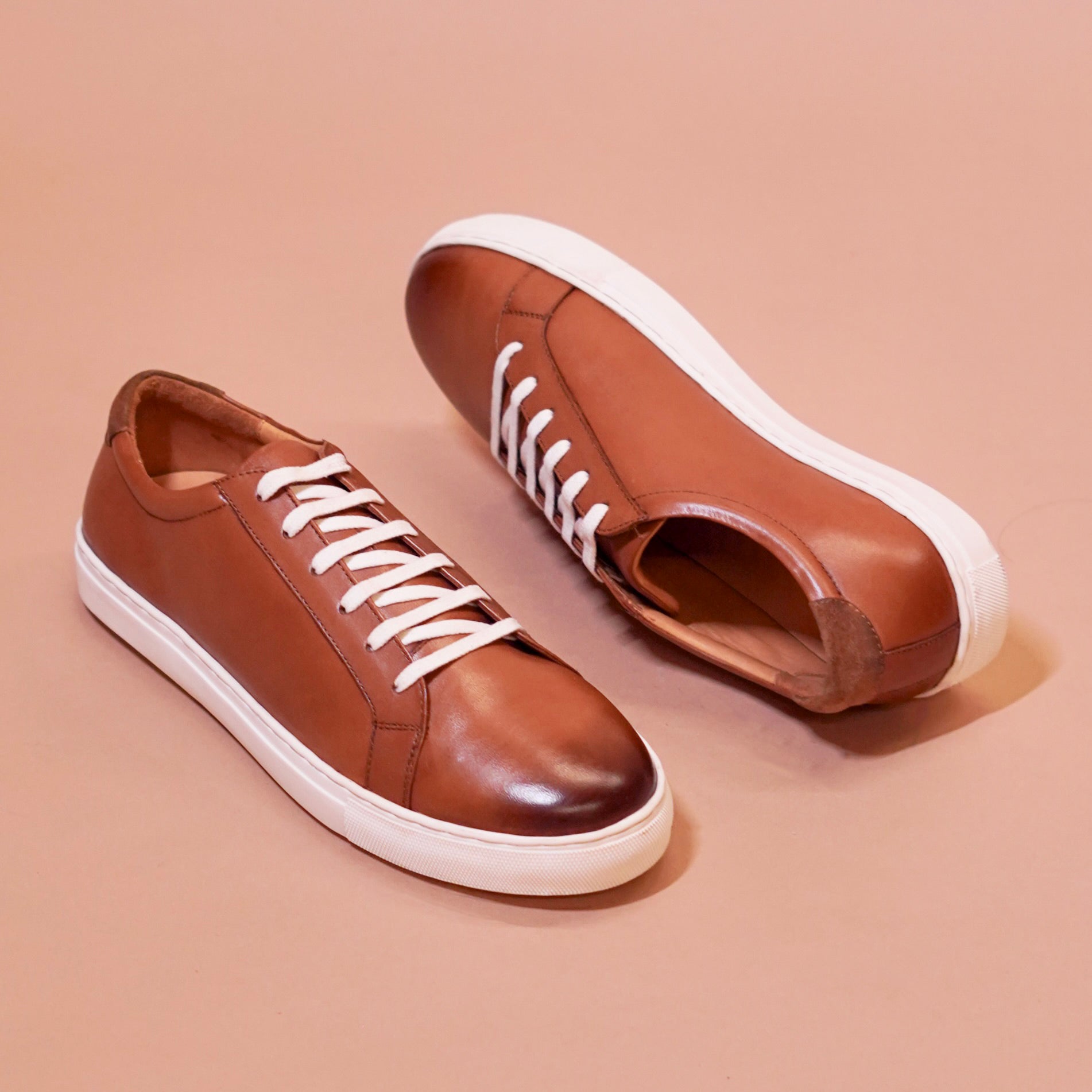 Bosco | Suede tan leather sneakers