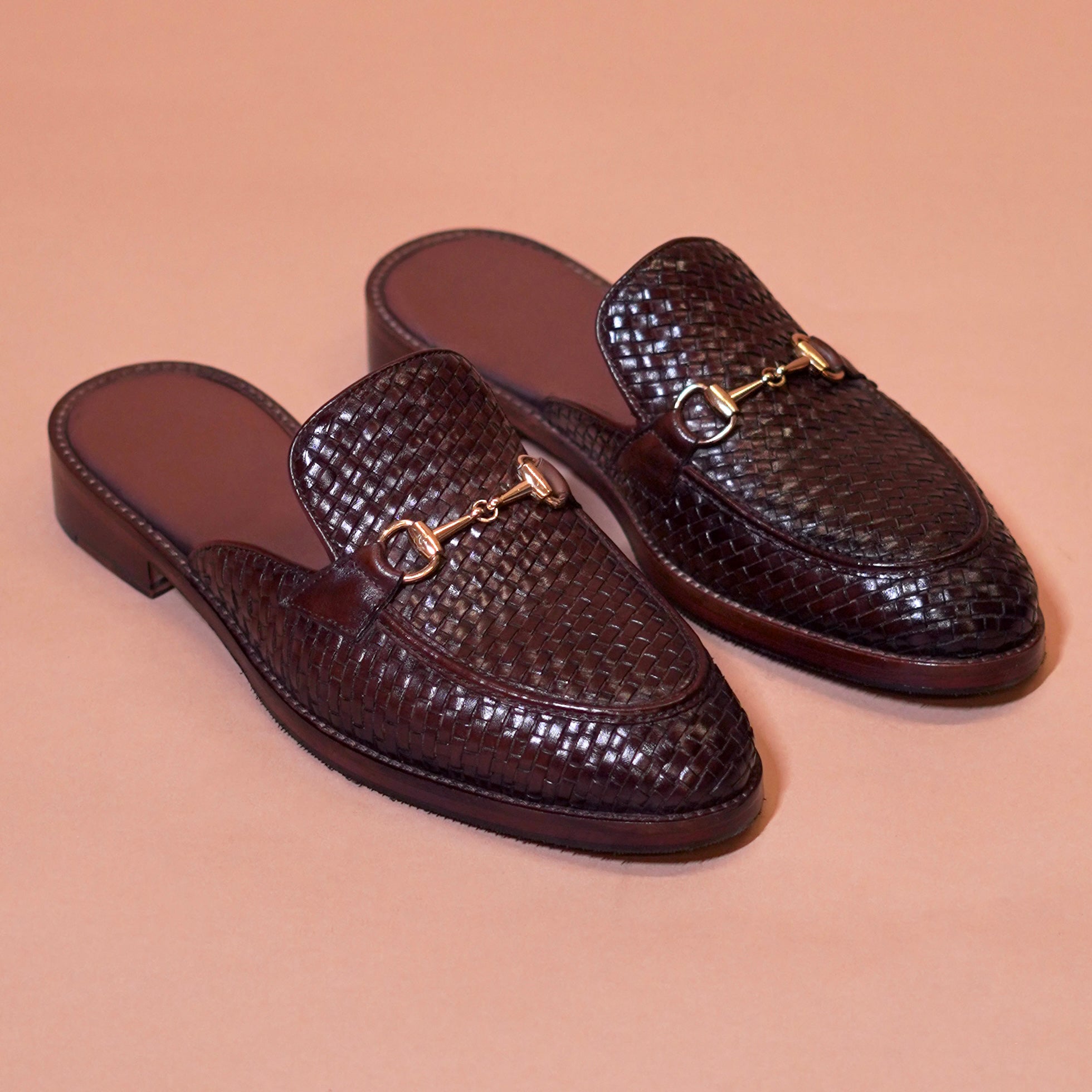 Hoffler Tesso Moro men's leather mule styled for smart-casual wear