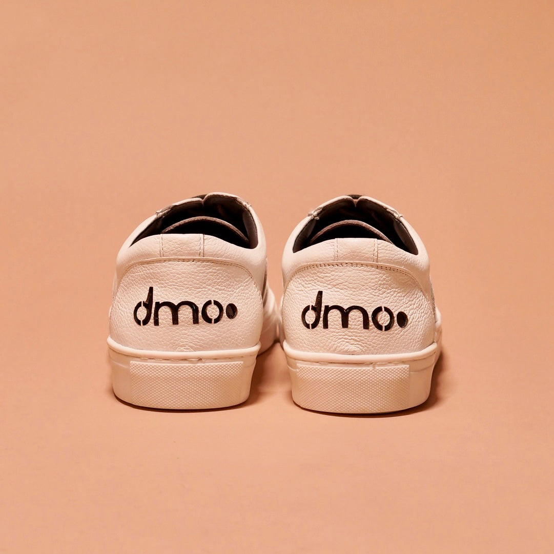 Fresco Bianco – White Milled Leather Sneaker for Men