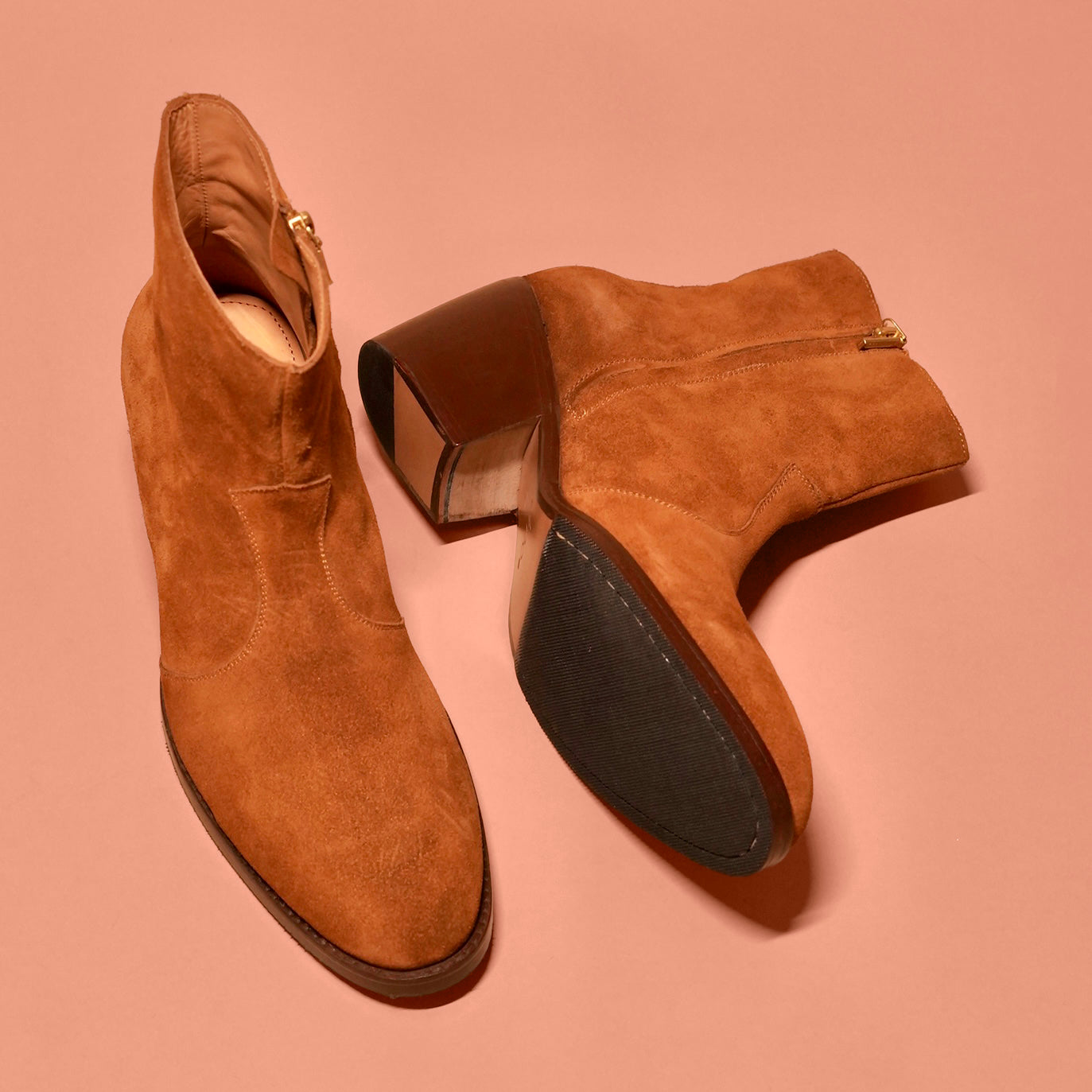 Sprazzo Tobacco Alto | Tobacco ultra-high-heel suede boots