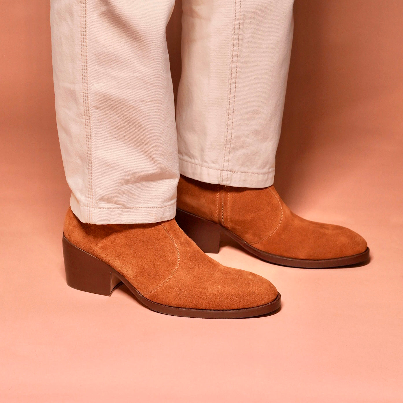 Sprazzo Tobacco Alto | Tobacco ultra-high-heel suede boots