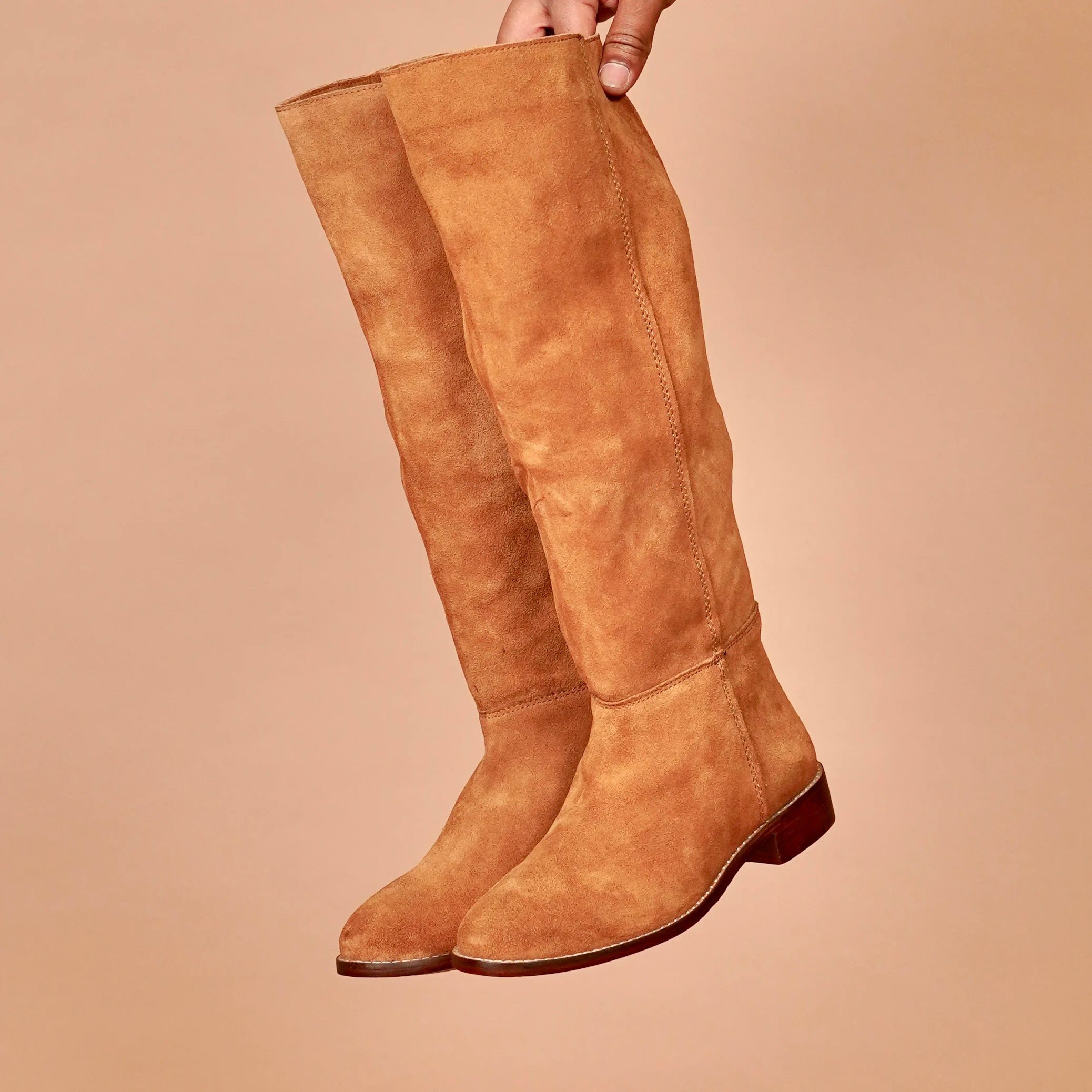 Handcrafted long boots India women