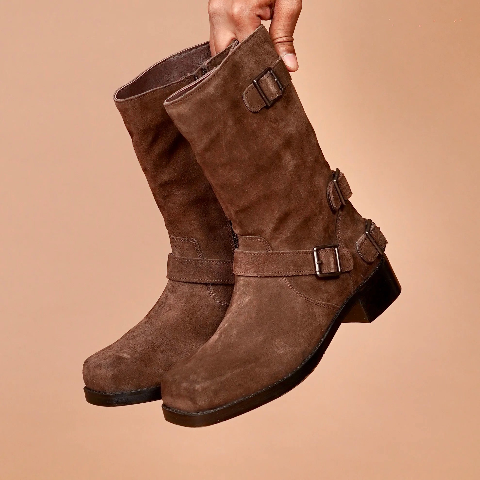 Comfortable brown boots for everyday wear