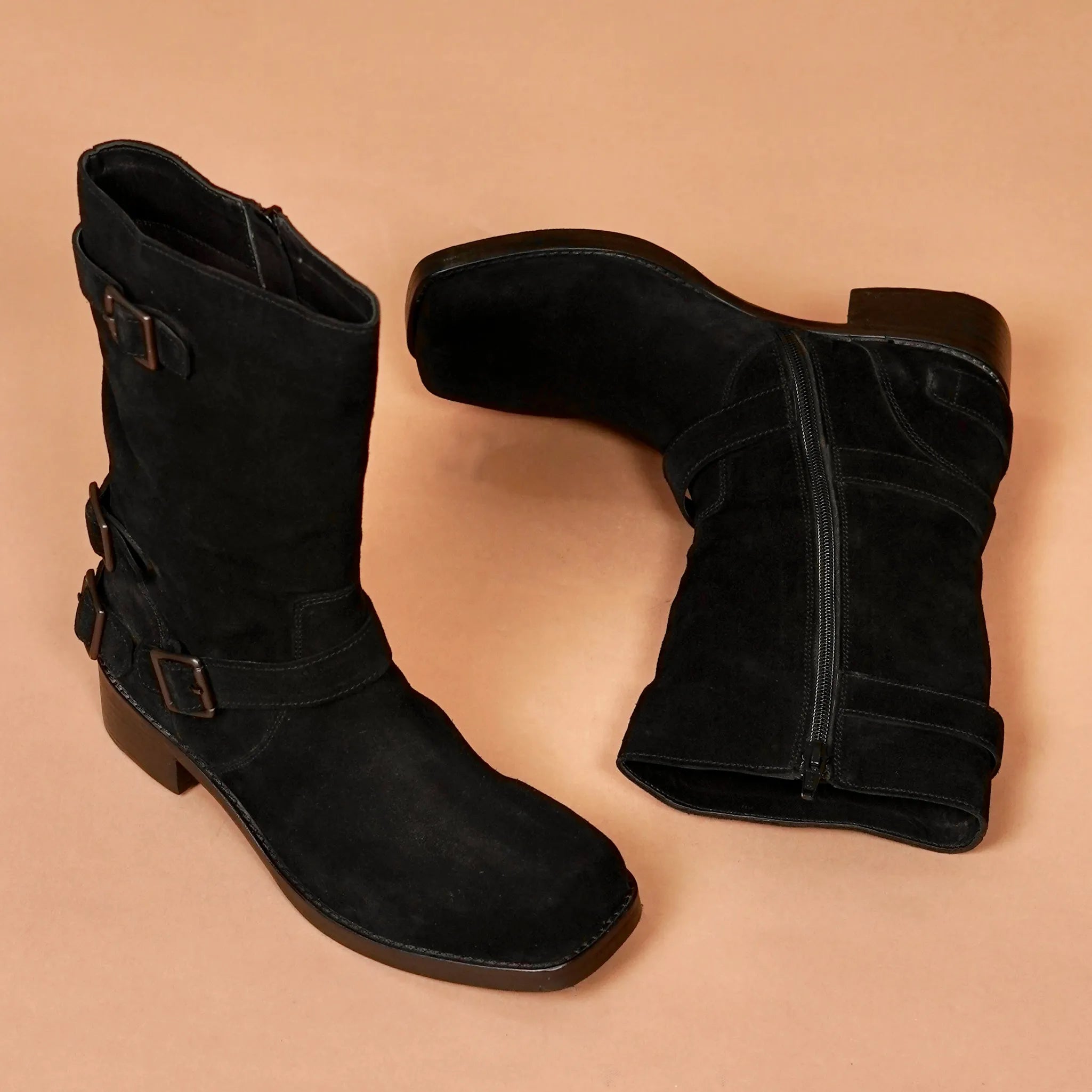 Premium handcrafted women’s black boots