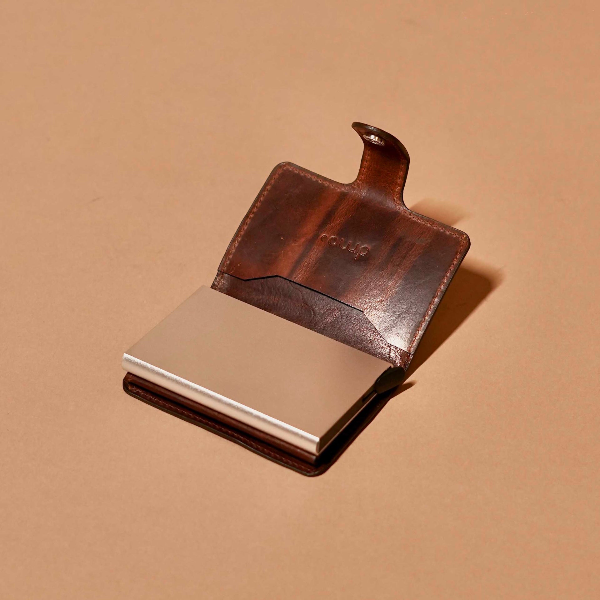 Vaulto Espresso – Brown Leather Safe Case Wallet