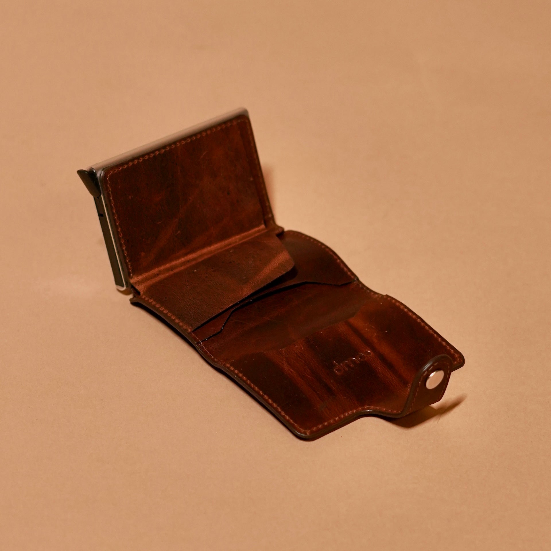 Vaulto Espresso – Brown Leather Safe Case Wallet